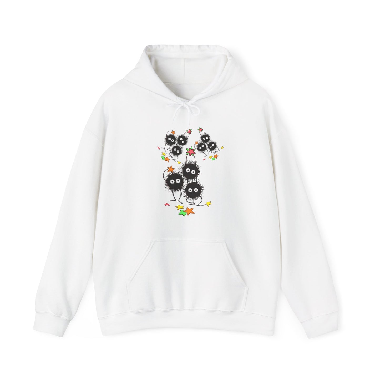 Soot Sprites Fantasy Hoodie – 100% Cotton Anime Hoodie Inspired by Studio Ghibli Magic