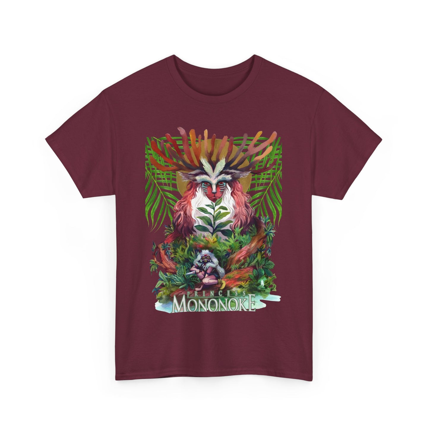 Forest Spirit T-Shirt 100% Cotton Princess Mononoke Studio Ghibli Tee