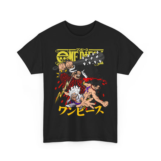 Kaido, Luffy & Ace T-Shirt – 100% Cotton One Piece Anime Tee for Fans
