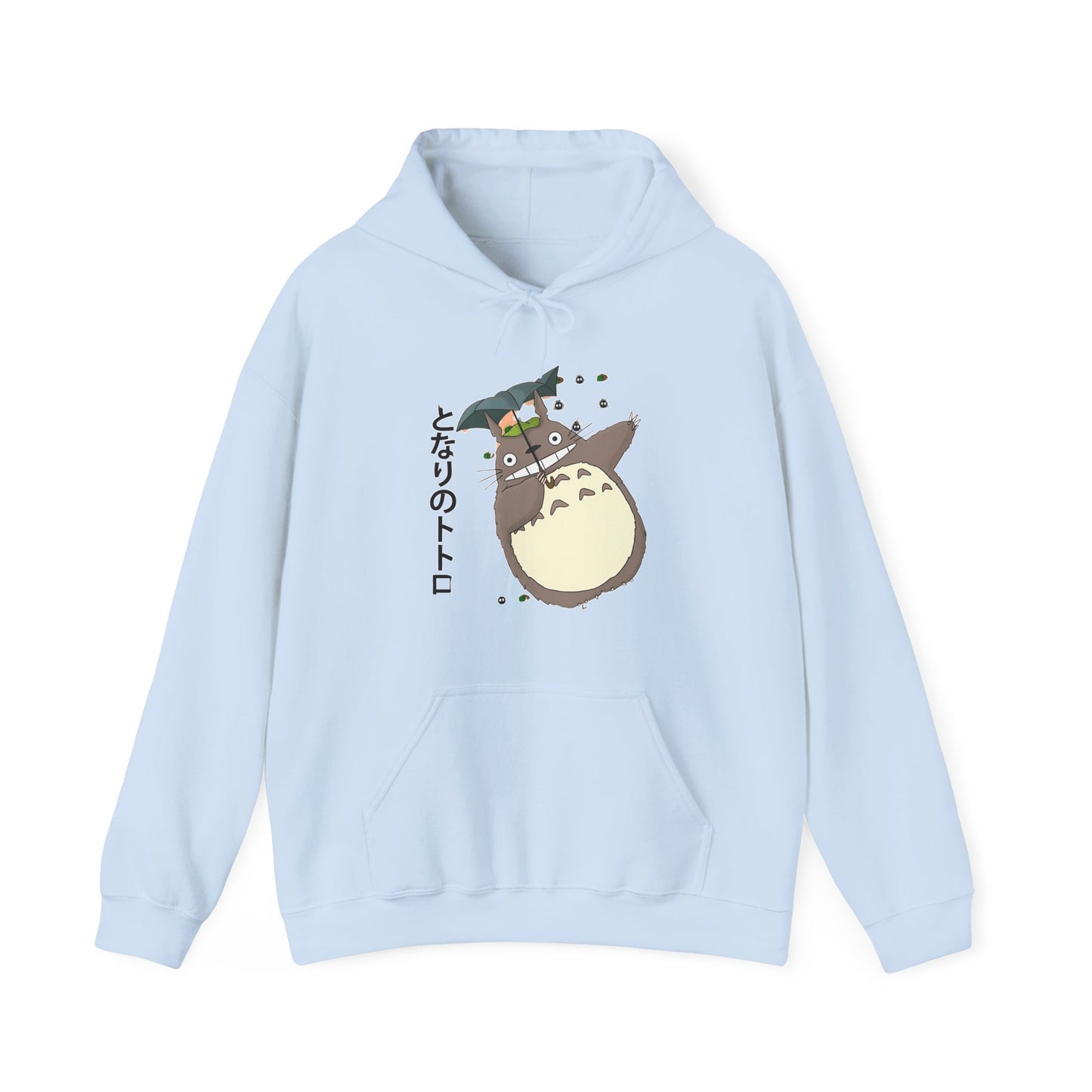 Totoro Funny Face Hoodie – 100% Cotton Cute Studio Ghibli Hoodie for Anime Fans