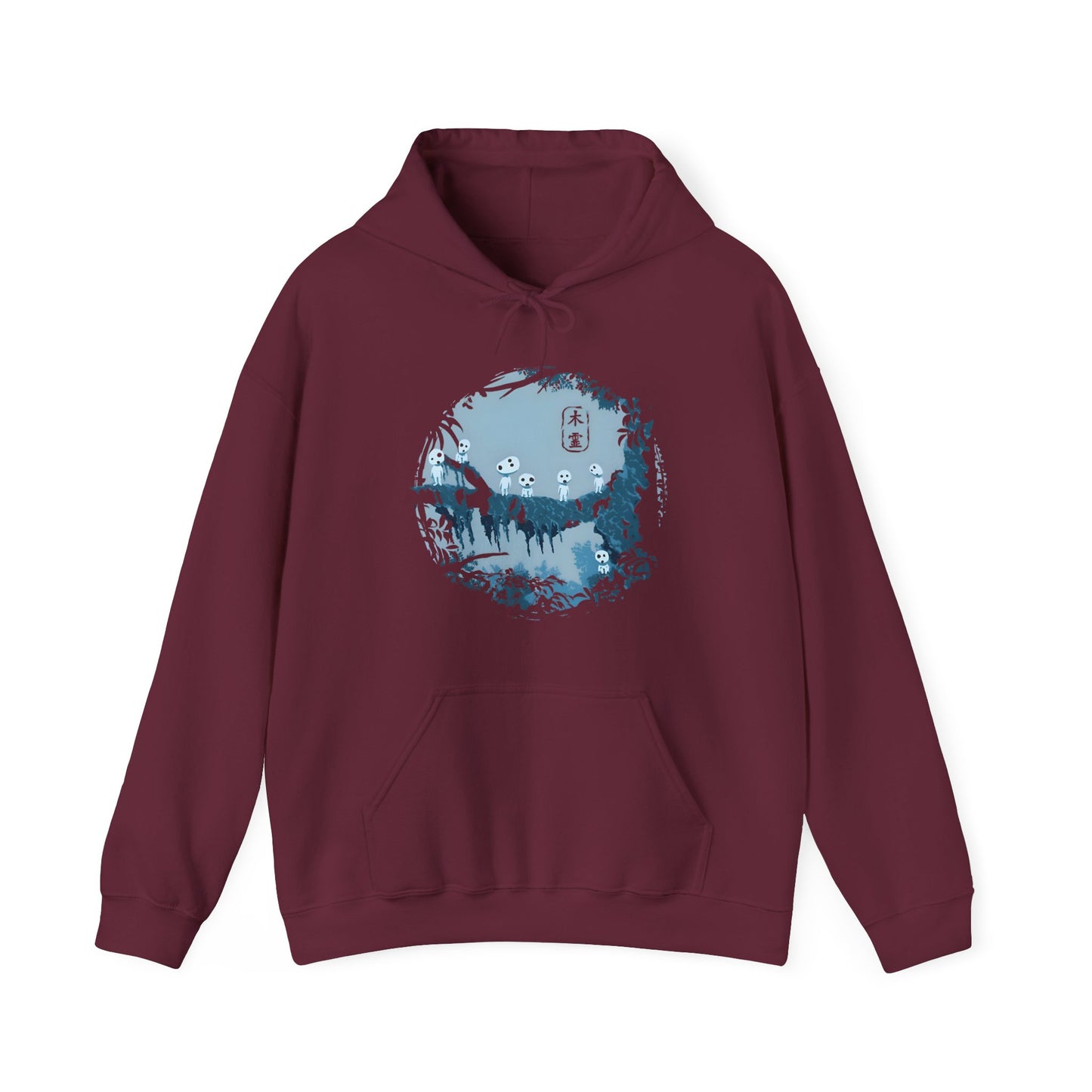Kodama Tree Forest Hoodie – 100% Cotton Studio Ghibli Hoodie Inspired by Princess Mononoke