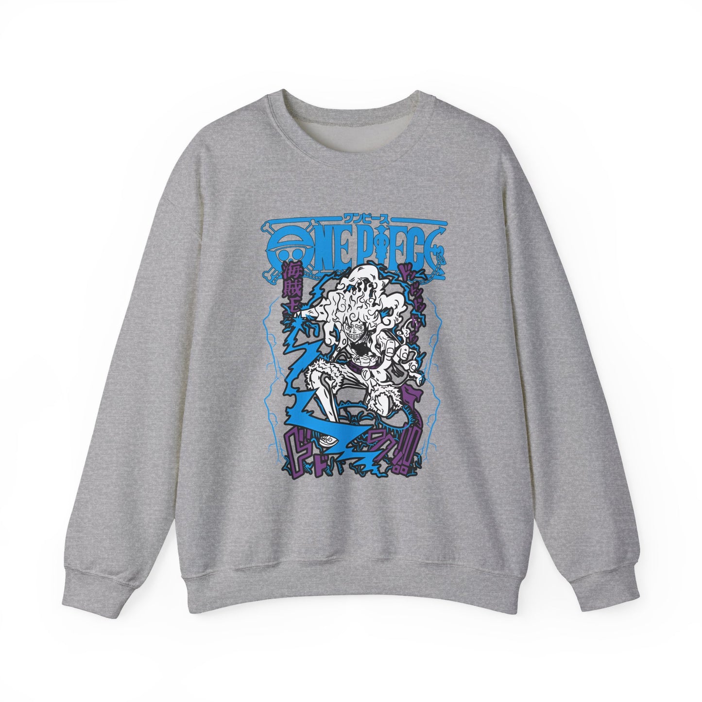 Luffy Gear Sweatshirt – 100% Cotton One Piece Crewneck | Gear 5 Anime Pullover