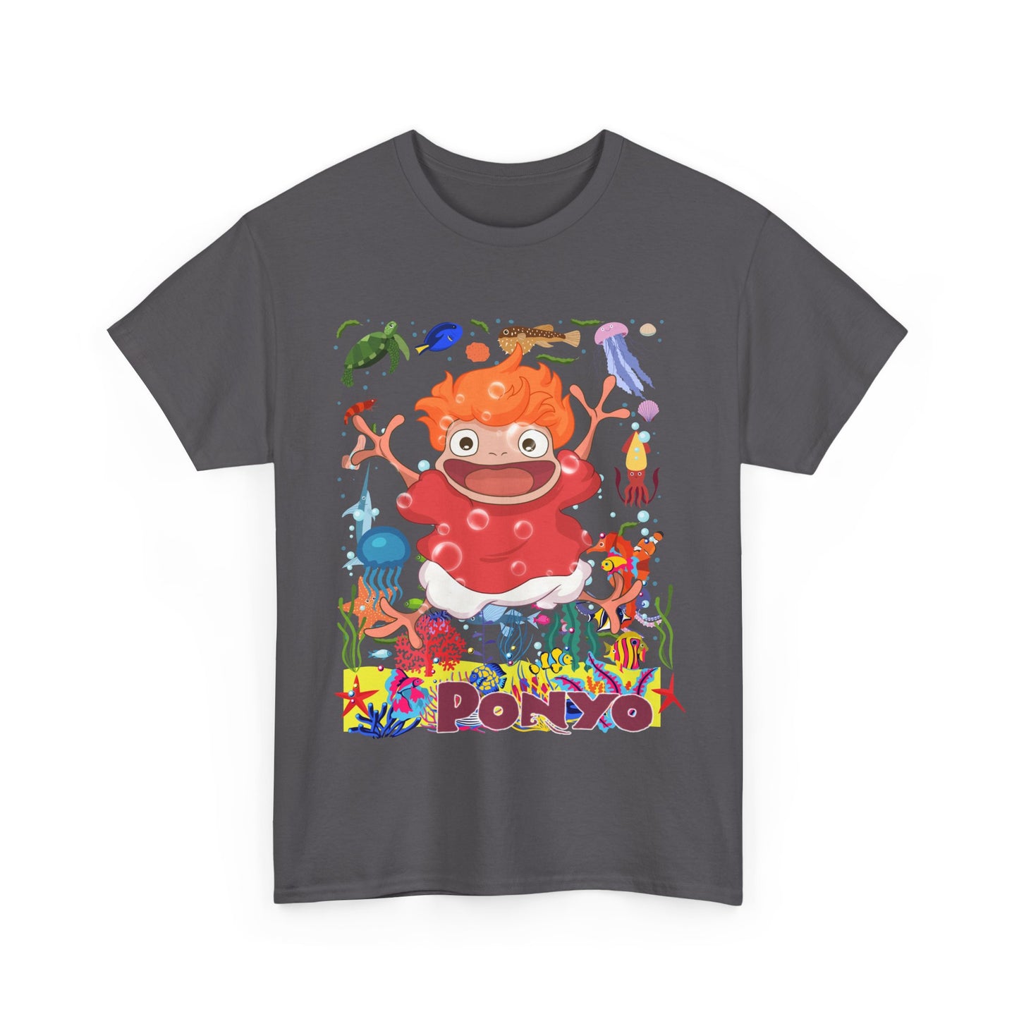 Ponyo Studio Ghibli T-Shirt 100% Cotton Anime Tee