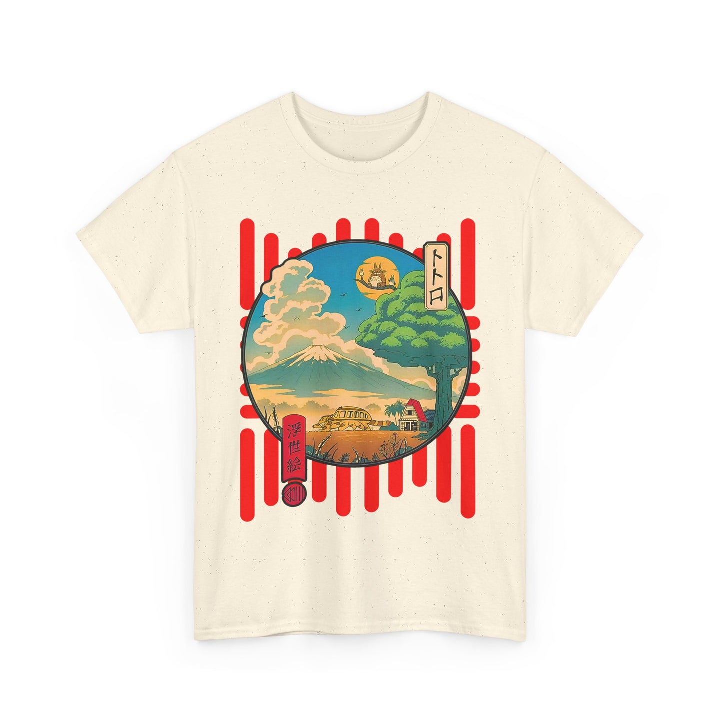 Totoro World T-Shirt – 100% Cotton Studio Ghibli Anime Tee for Fans