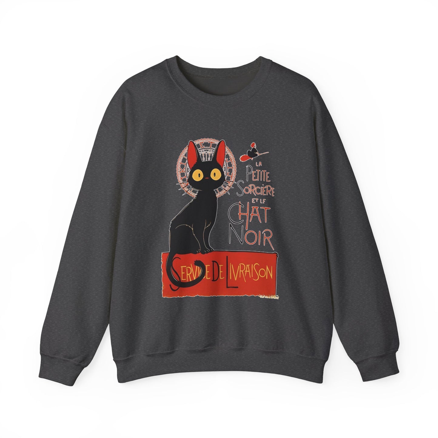 Kiki's Delivery Service Sweatshirt – 100% Cotton Studio Ghibli "Service de Livraison" Cozy Pullover