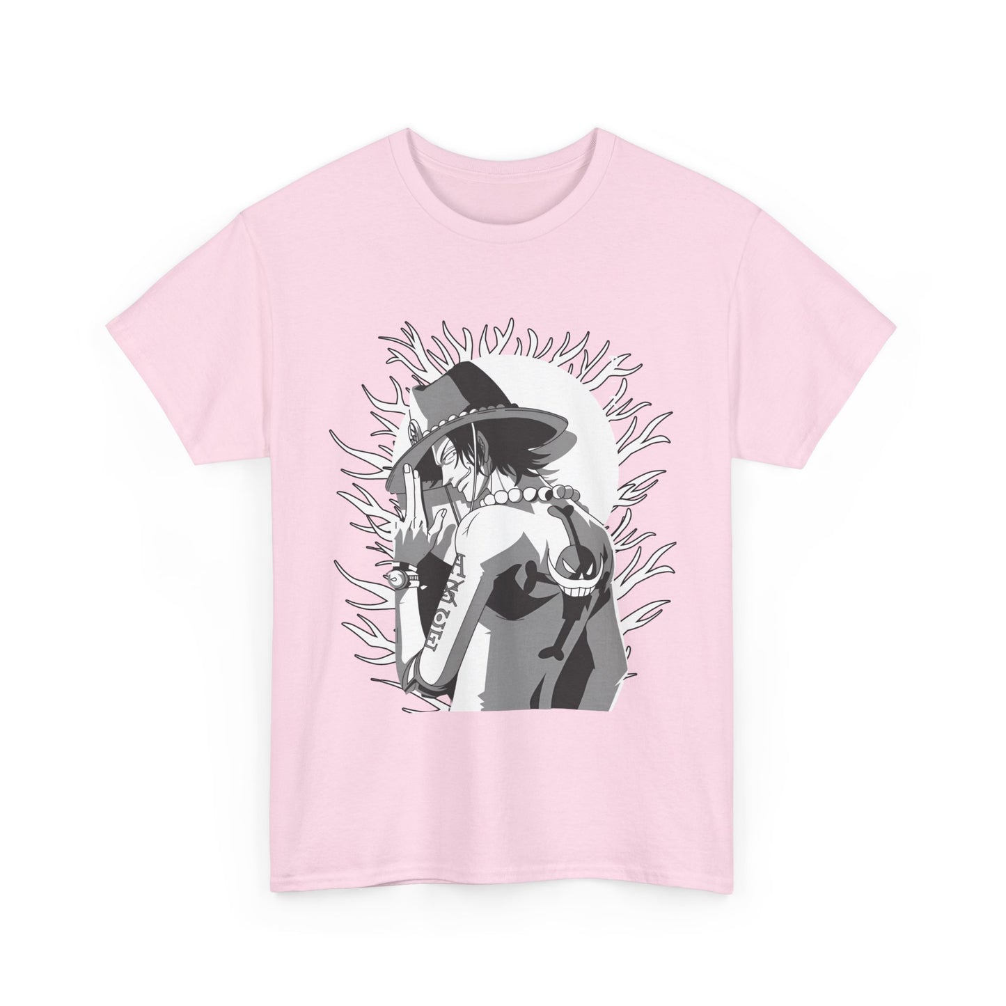 Portgas D. Ace One Piece T-Shirt – 100% Cotton Anime Tee for Fire Fist Fans