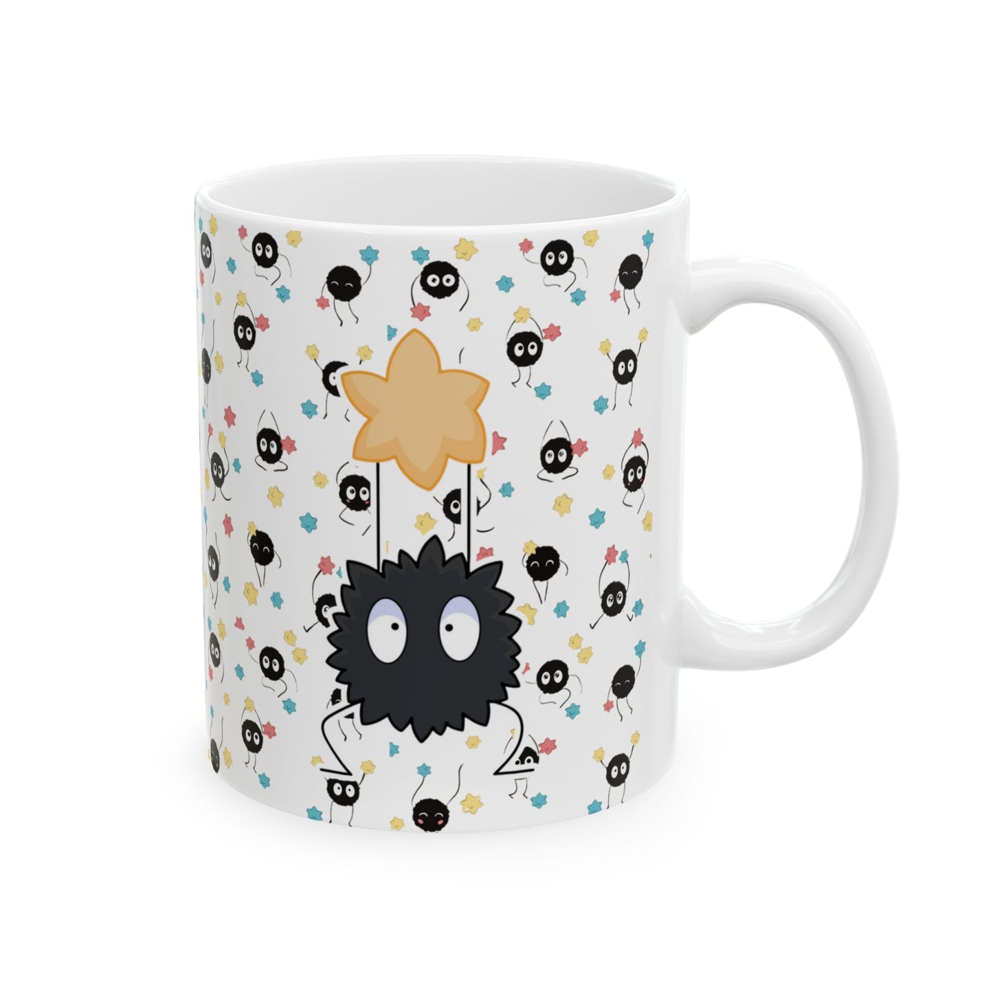 Soot Sprites Mug – Cute Studio Ghibli Coffee Cup – 11oz & 15oz Ceramic Anime Gift