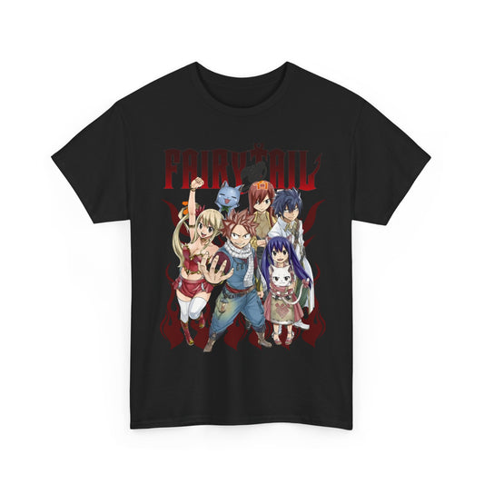 Natsu Dragneel Fairy Tail T-Shirt – 100% Cotton Anime Tee Featuring the Fire Dragon Slayer