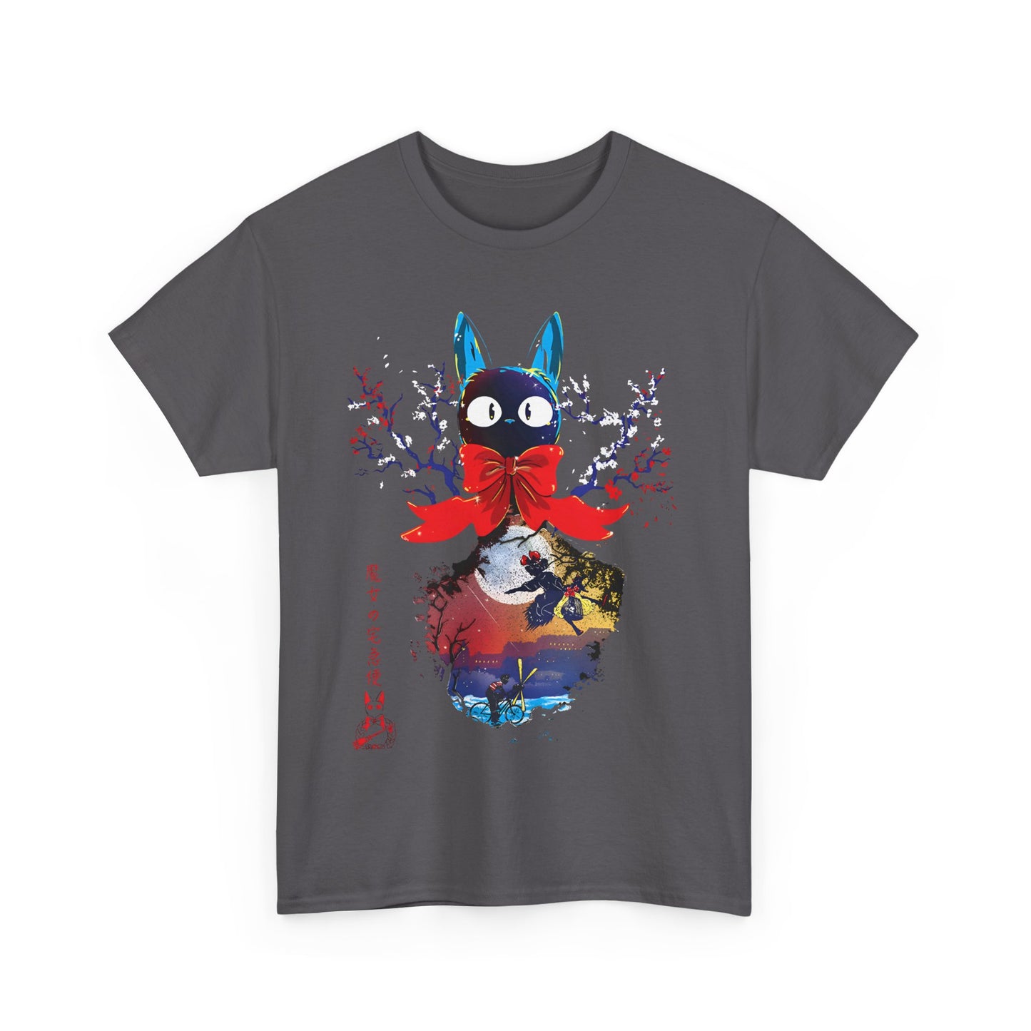 Kiki's Delivery Jiji Cat T-Shirt | 100% Cotton Studio Ghibli Tee