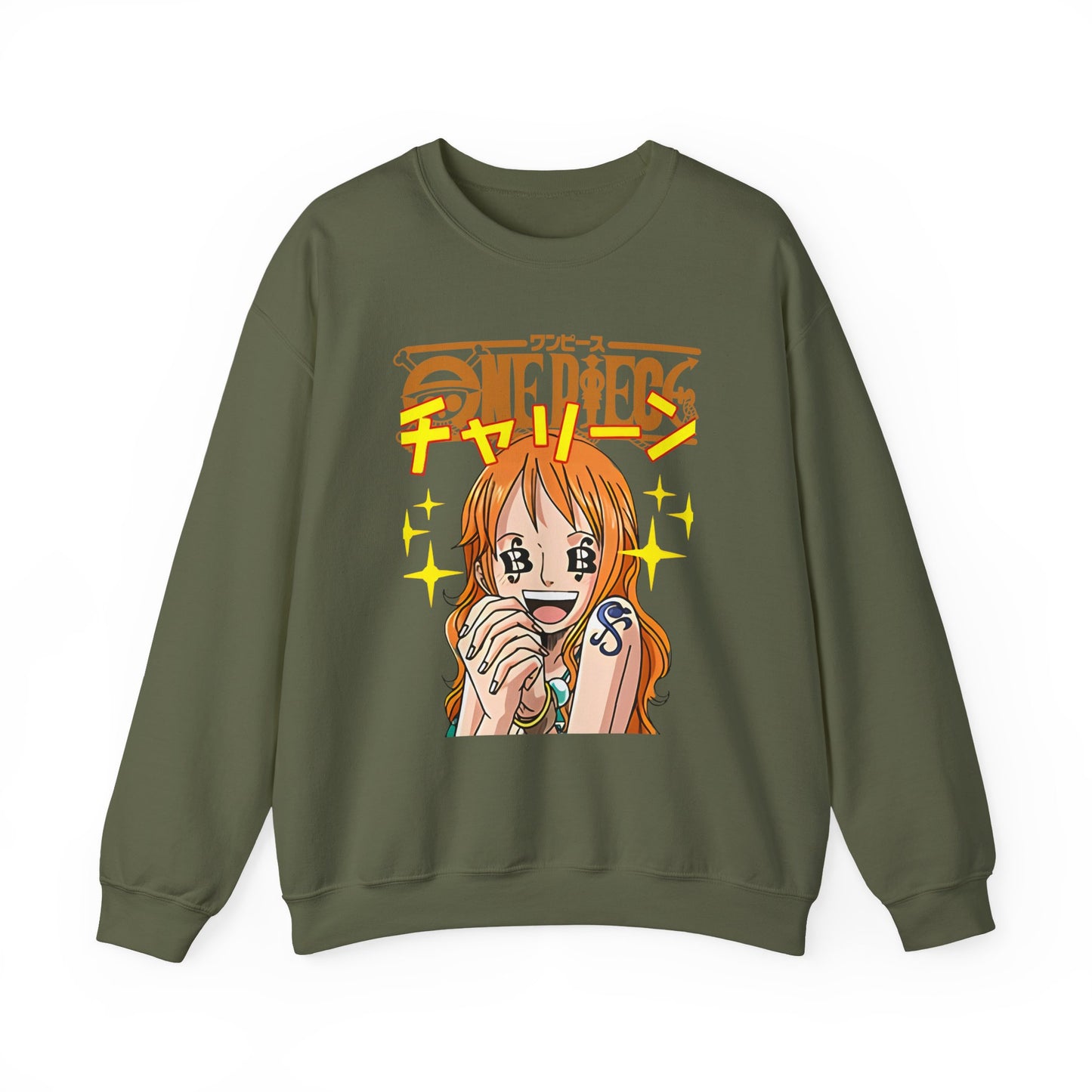 Nami One Piece Sweatshirt – 100% Cotton Anime Pullover for Straw Hat Fans