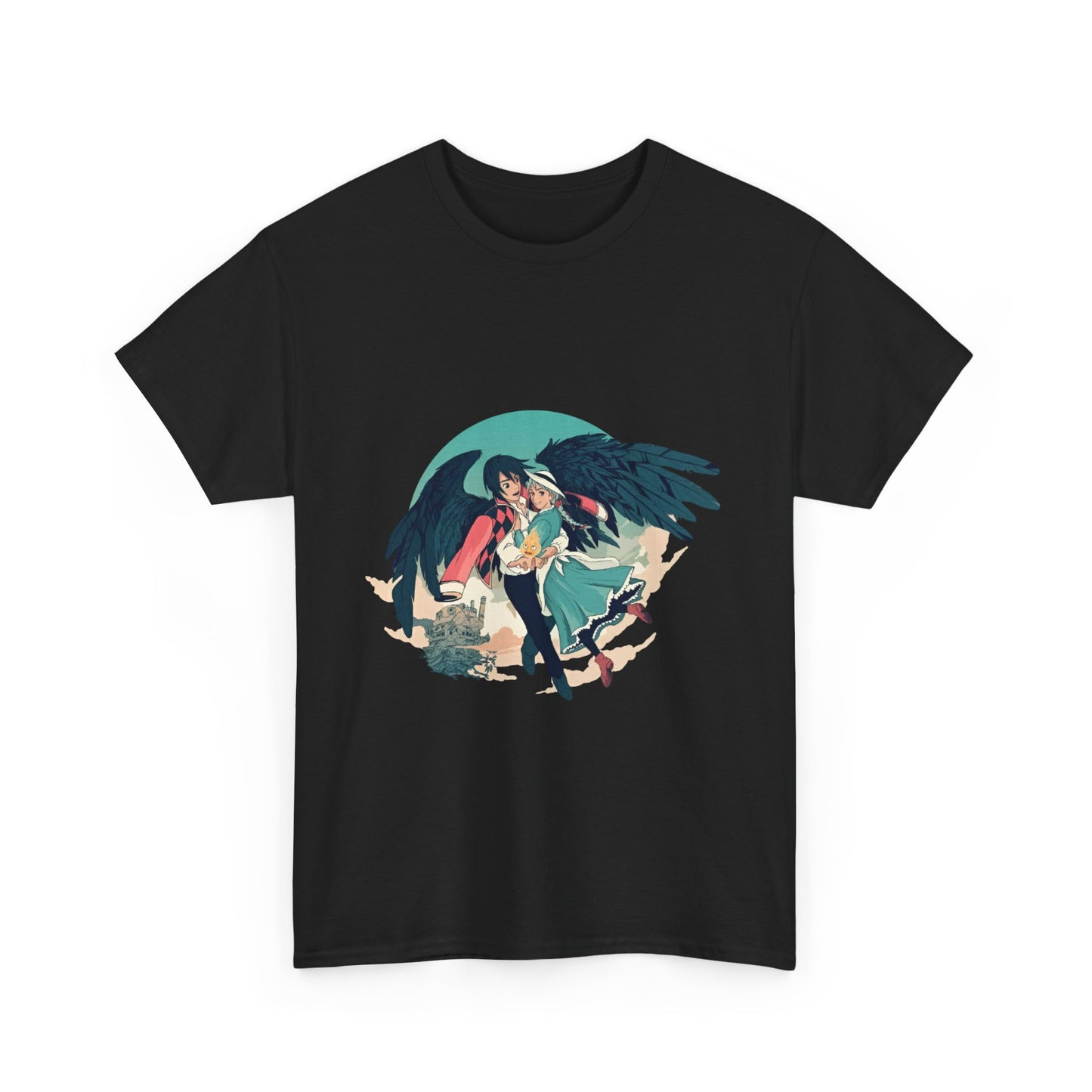 Howl And Sophie Picture T-Shirt | Studio Ghibli Cotton Anime Tee