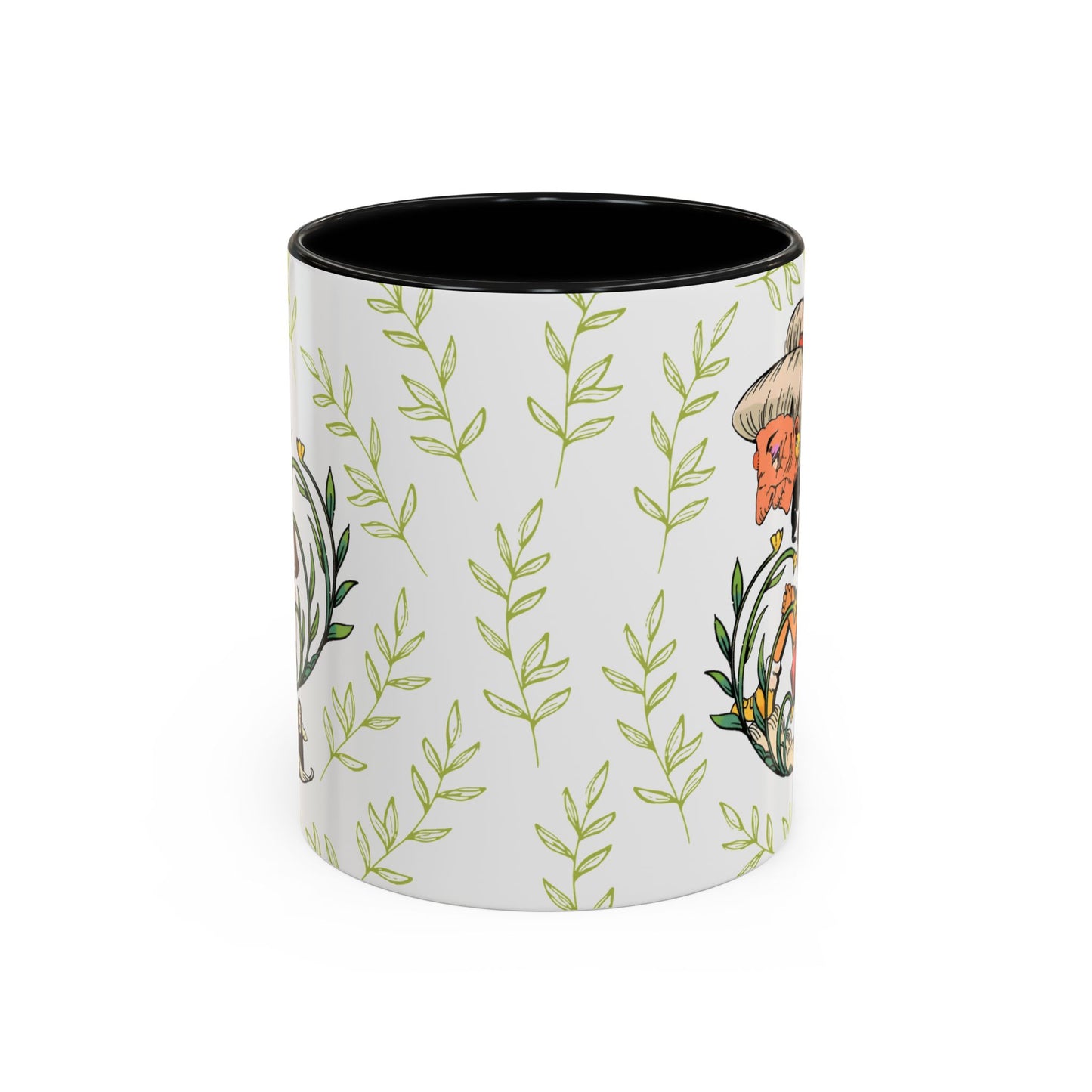 Spirited Away Chihiro Accent Mug – Studio Ghibli Coffee Cup with Colored Handle – 11oz & 15oz Ceramic Anime Gift