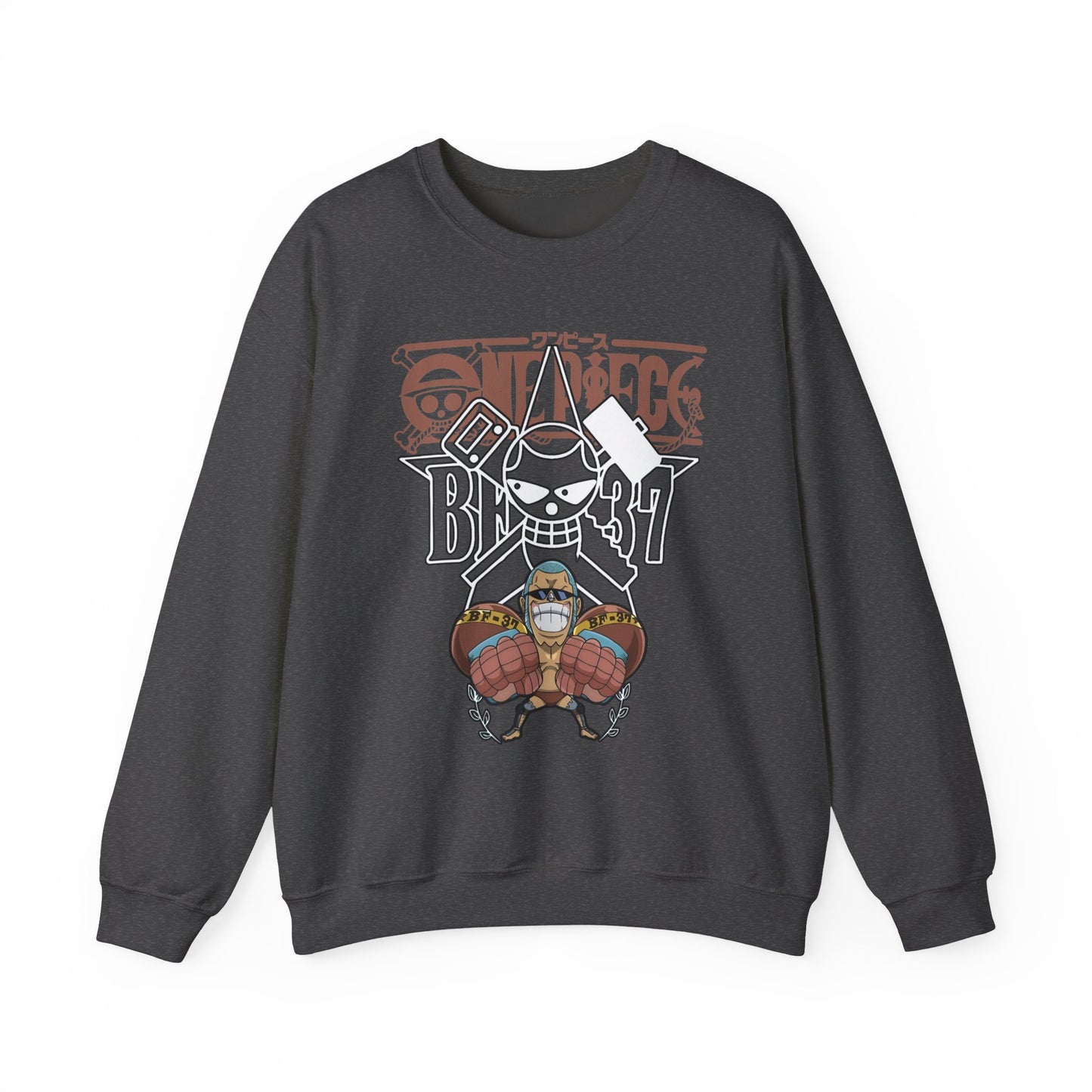 Franky One Piece Sweatshirt – 100% Cotton Anime Crewneck for True Fans