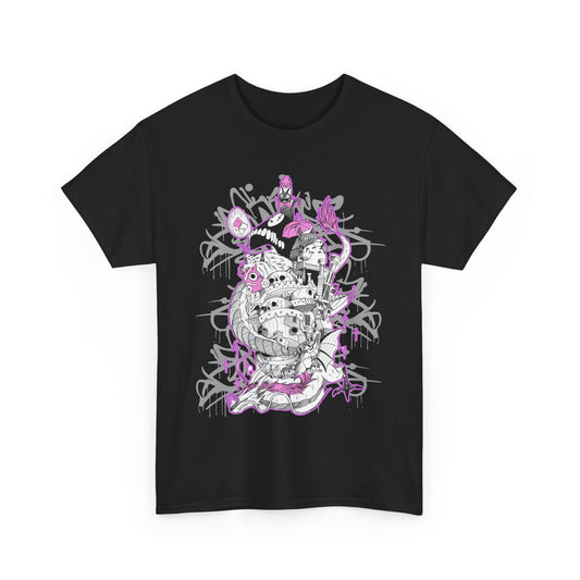 Studio Ghibli Art Deco T-Shirt | Anime Cotton Graphic Tee