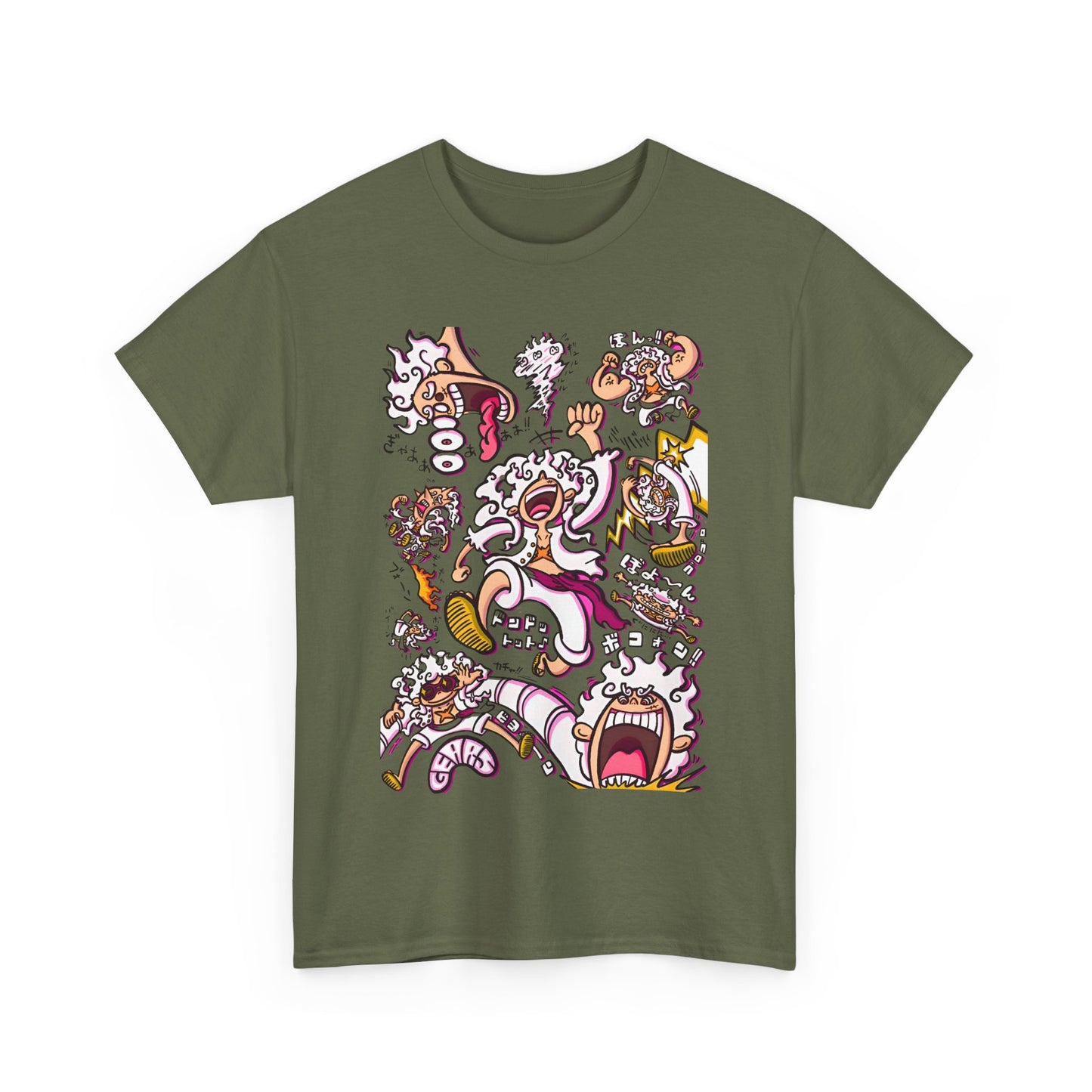 Funny Luffy One Piece T-Shirt – 100% Cotton Anime Tee for Straw Hat Fans