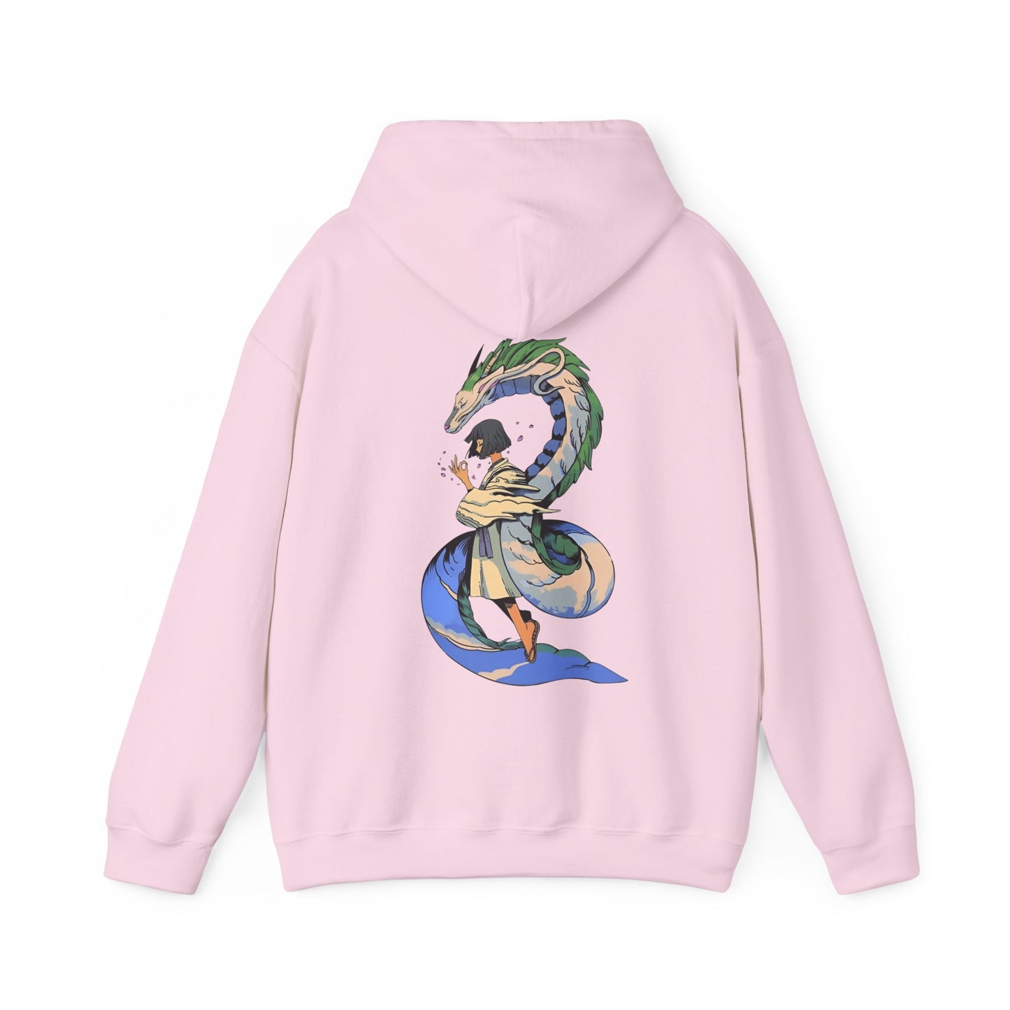Haku Spirited Away Back Print Hoodie – 100% Cotton Studio Ghibli Anime Pullover