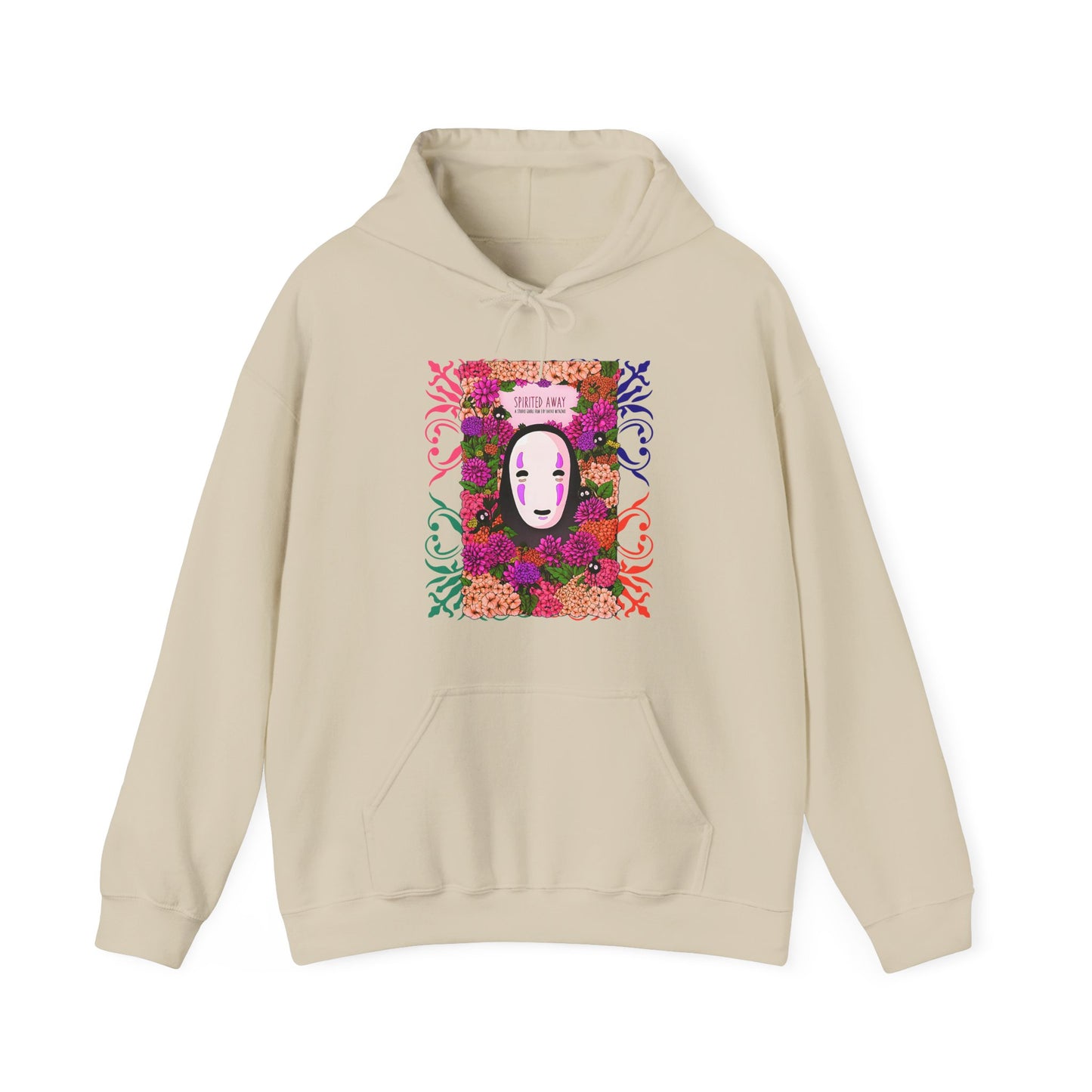 No Face Spirited Away Hoodie – 100% Cotton Gildan 18500 | Studio Ghibli Anime Hoodie