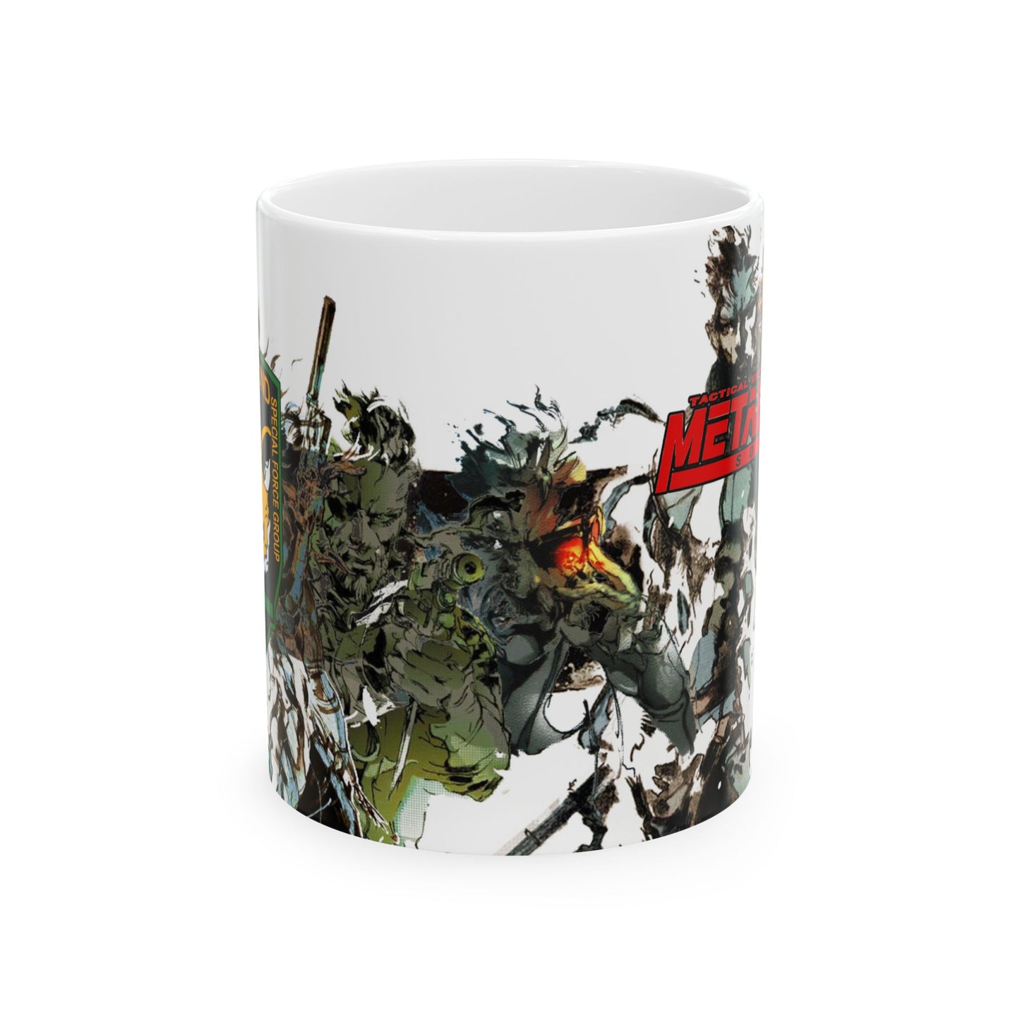 Metal Gear Fox Hound Mug – 11oz & 15oz Ceramic Coffee Cup – Tactical Espionage Action Gamer Gift