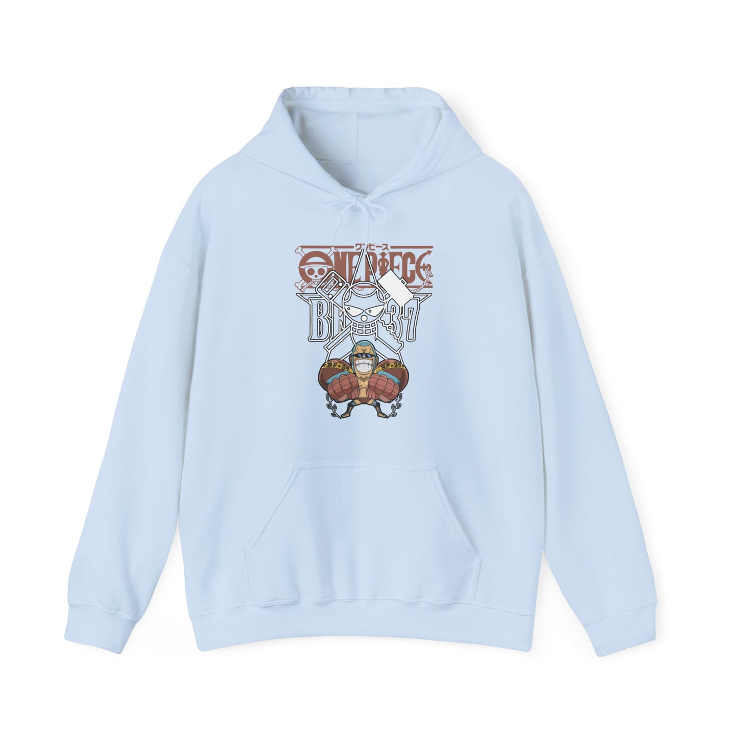 Franky One Piece Hoodie – 100% Cotton Anime Pullover for Straw Hat Fans