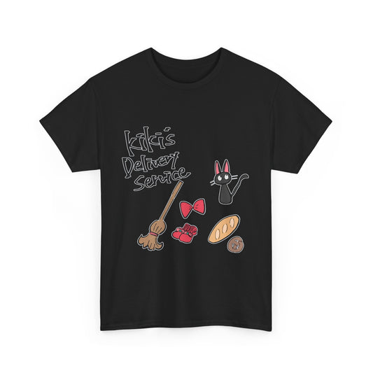 Jiji Cat Ghibli T-Shirt – 100% Cotton Kiki’s Delivery Service Tee
