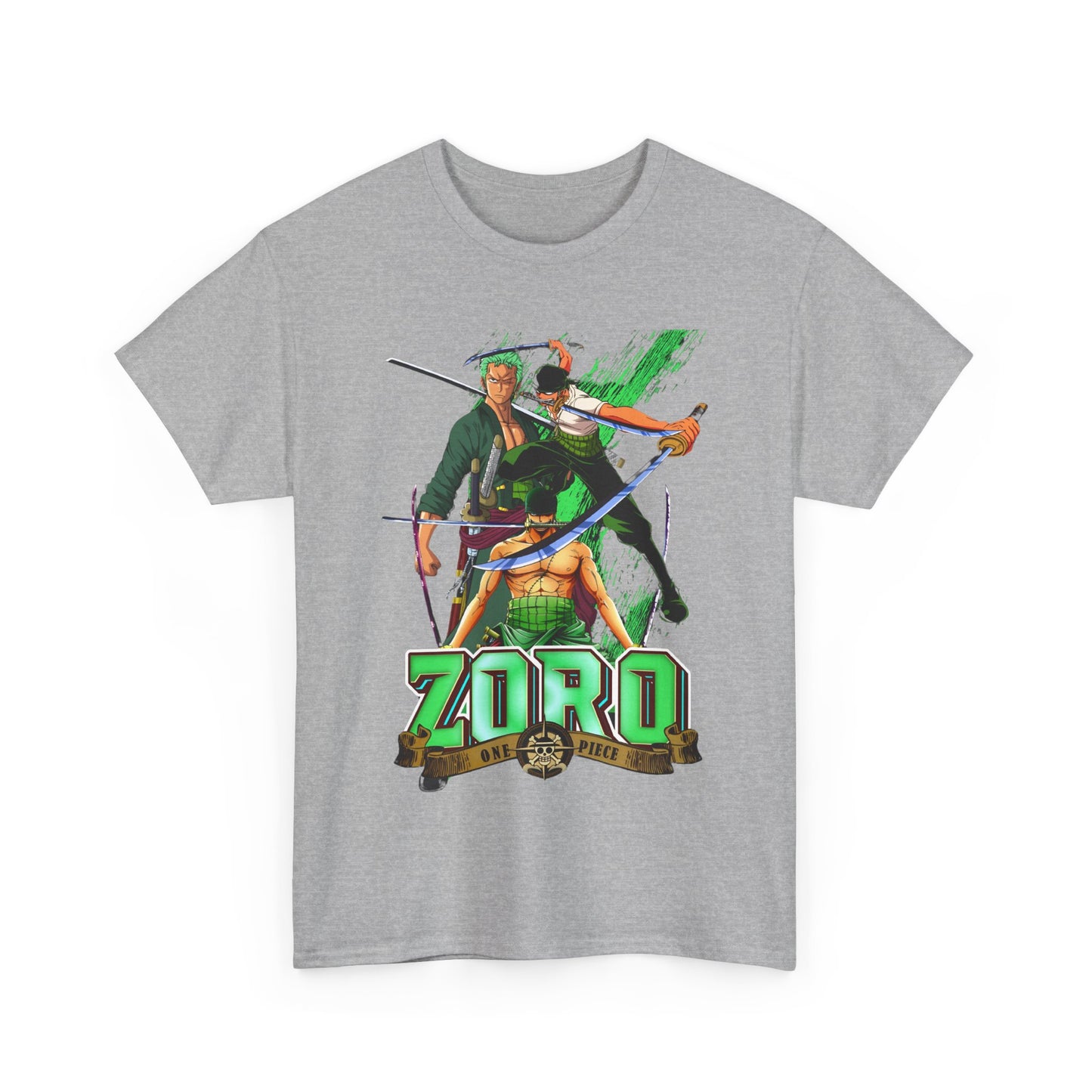Roronoa Zoro Sword T-Shirt – 100% Cotton One Piece Anime Tee for True Fans