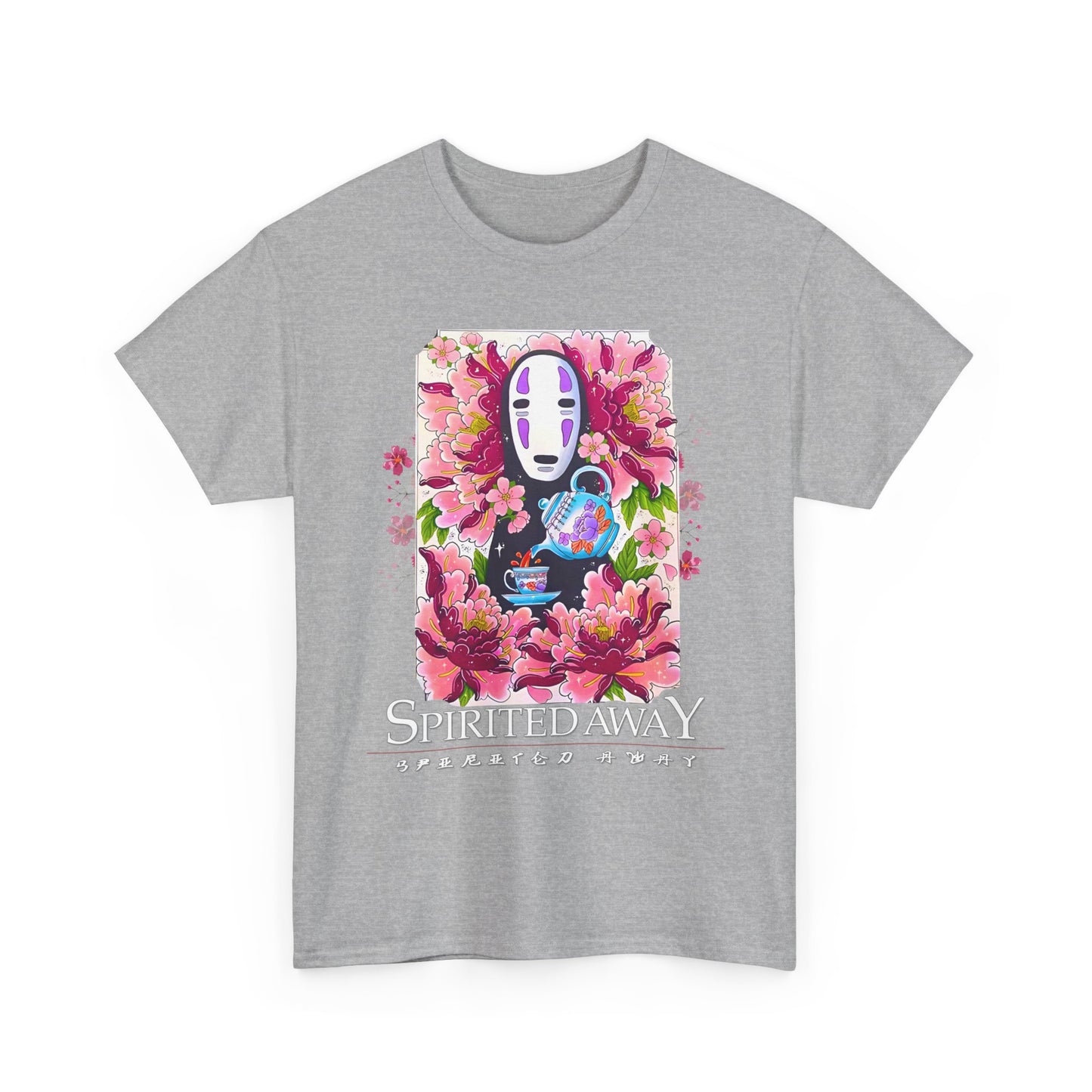 Spirited Away Tea Flowers T-Shirt | 100% Cotton Studio Ghibli Anime Tee