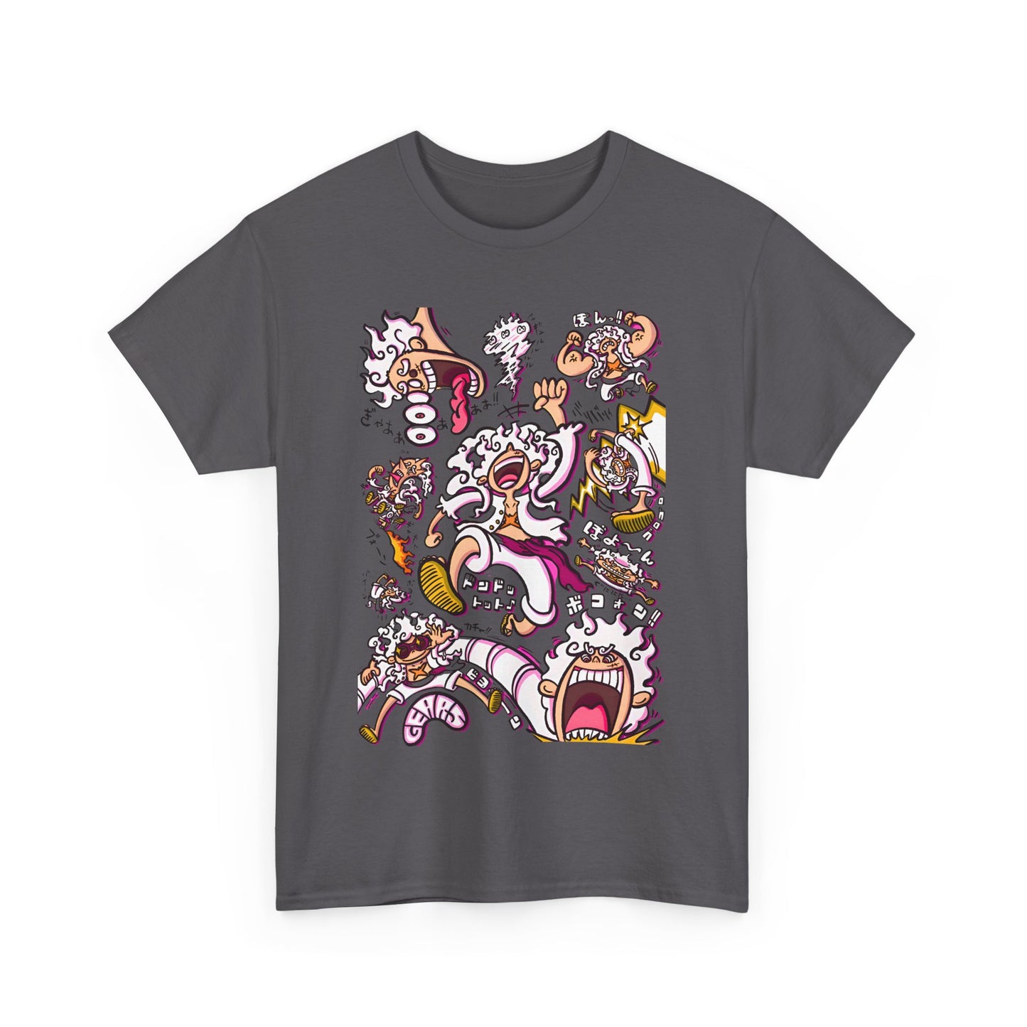 Funny Luffy One Piece T-Shirt – 100% Cotton Anime Tee for Straw Hat Fans