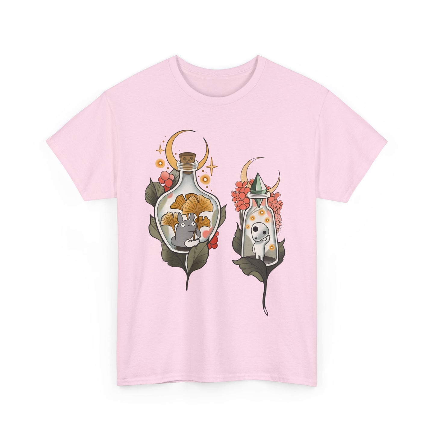 Ghibli Totoro Kodama Funny T-Shirt | 100% Cotton Studio Ghibli Anime Tee
