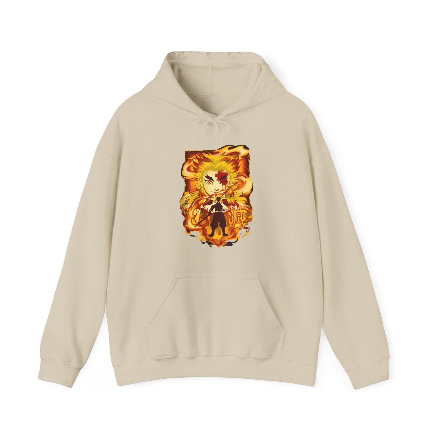 Kyojuro Rengoku Demon Slayer Hoodie – 100% Cotton Anime Hoodie for Flame Hashira Fans
