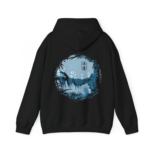 Kodama Tree Forest Back Print Hoodie – 100% Cotton Studio Ghibli Inspired Hoodie from Princess Mononoke