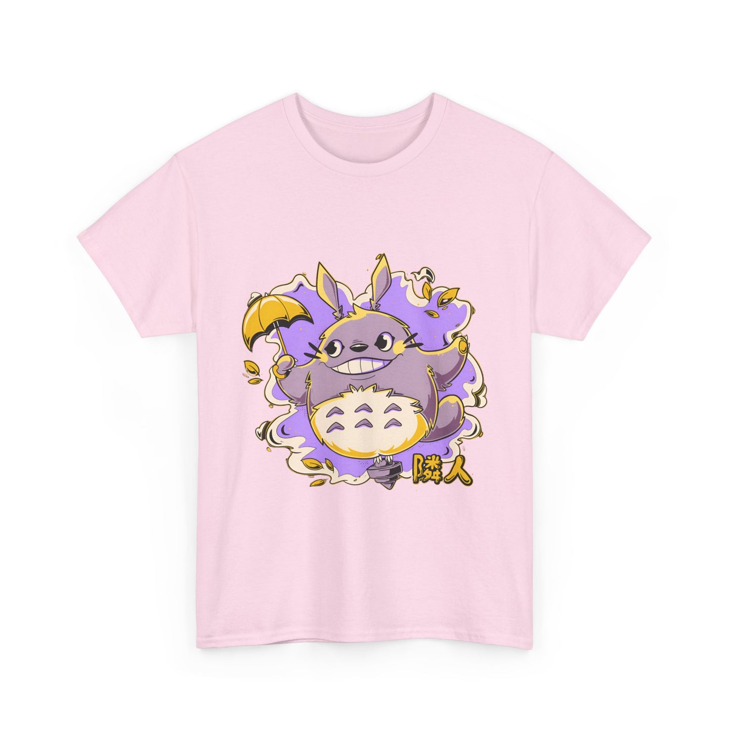 Totoro Purple Art T-Shirt 100% Cotton | Studio Ghibli Anime Tee