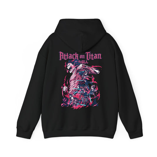 Attack on Titan Back Print Hoodie – 100% Cotton Anime Streetwear