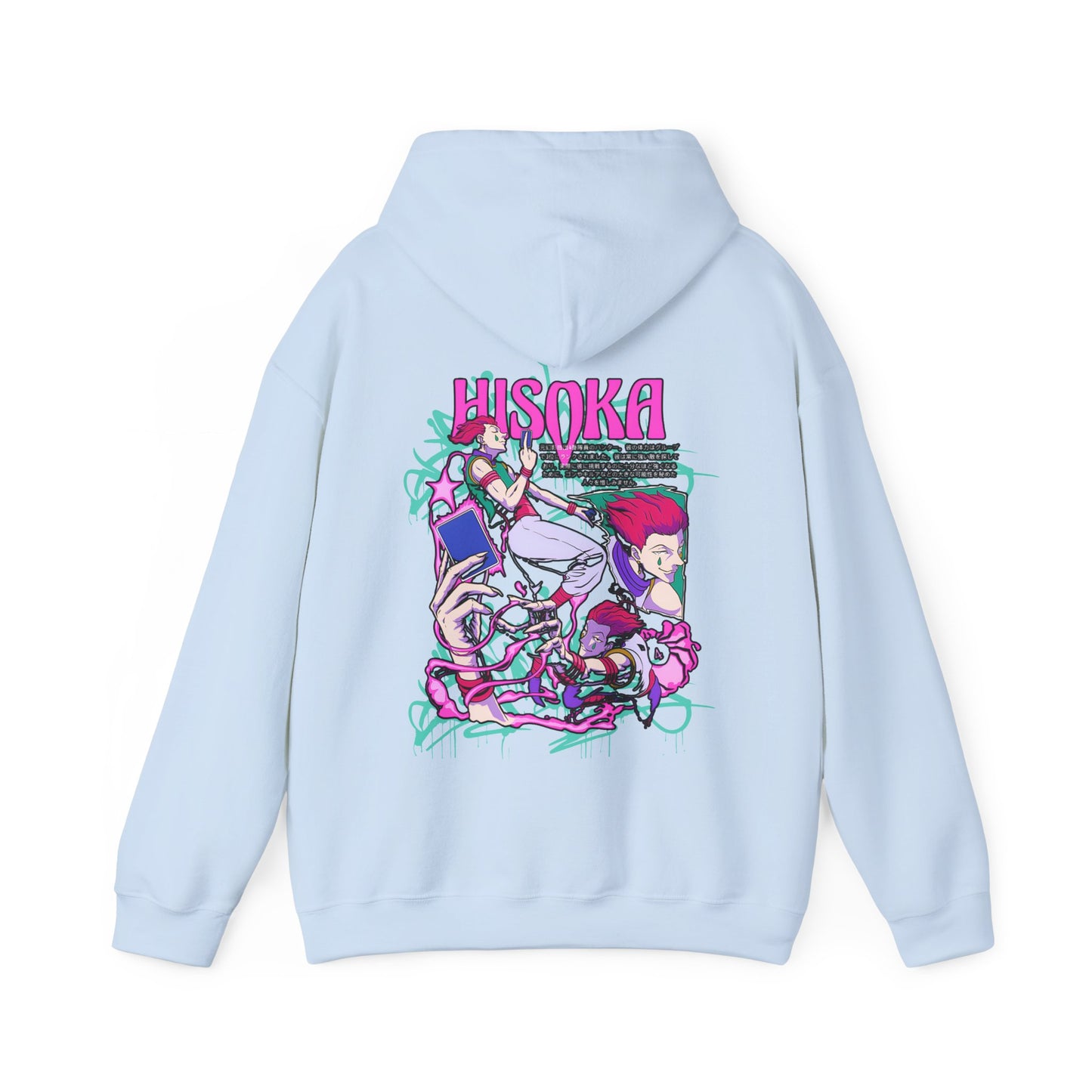 Hisoka Morow Hunter x Hunter Hoodie with Back Print – 100% Cotton | Anime Streetwear for Fans