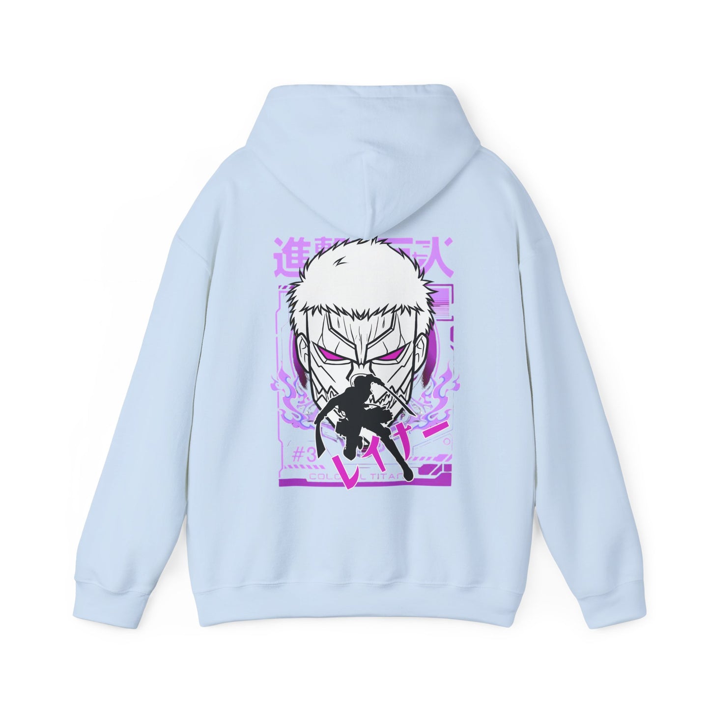 Reiner Braun Back Print Hoodie – 100% Cotton Attack on Titan Anime Sweatshirt