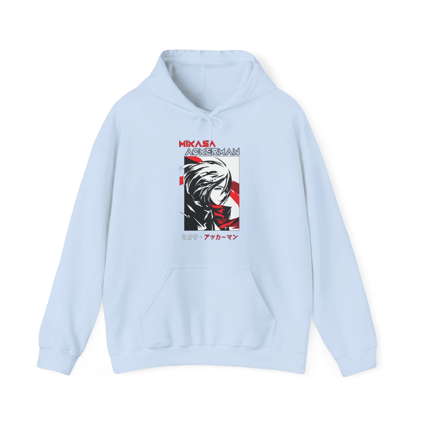 Mikasa Ackerman Hoodie 100% Cotton – Attack On Titan Anime Pullover for Fans