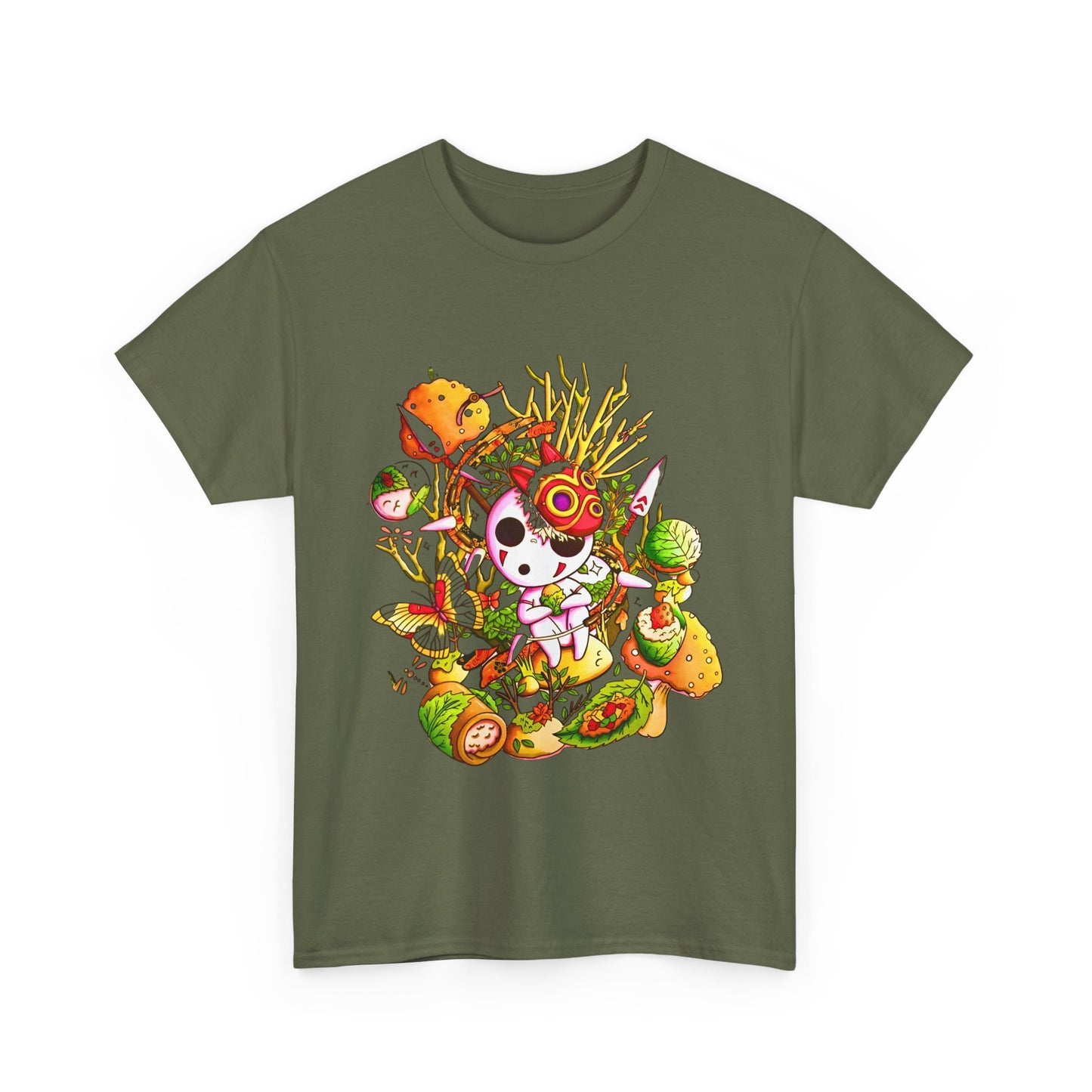 Kodama Picture Ghibli T-Shirt | 100% Cotton Princess Mononoke Anime Tee