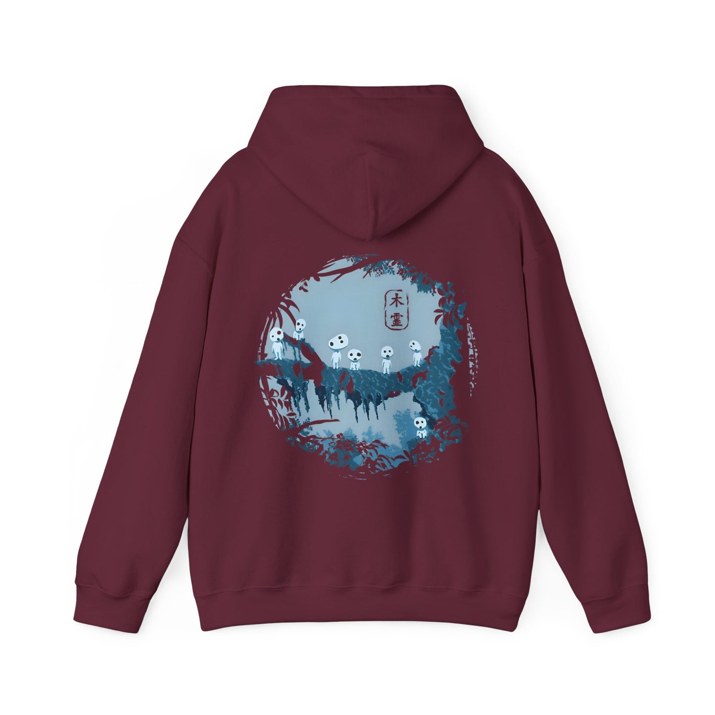 Kodama Tree Forest Back Print Hoodie – 100% Cotton Studio Ghibli Inspired Hoodie from Princess Mononoke