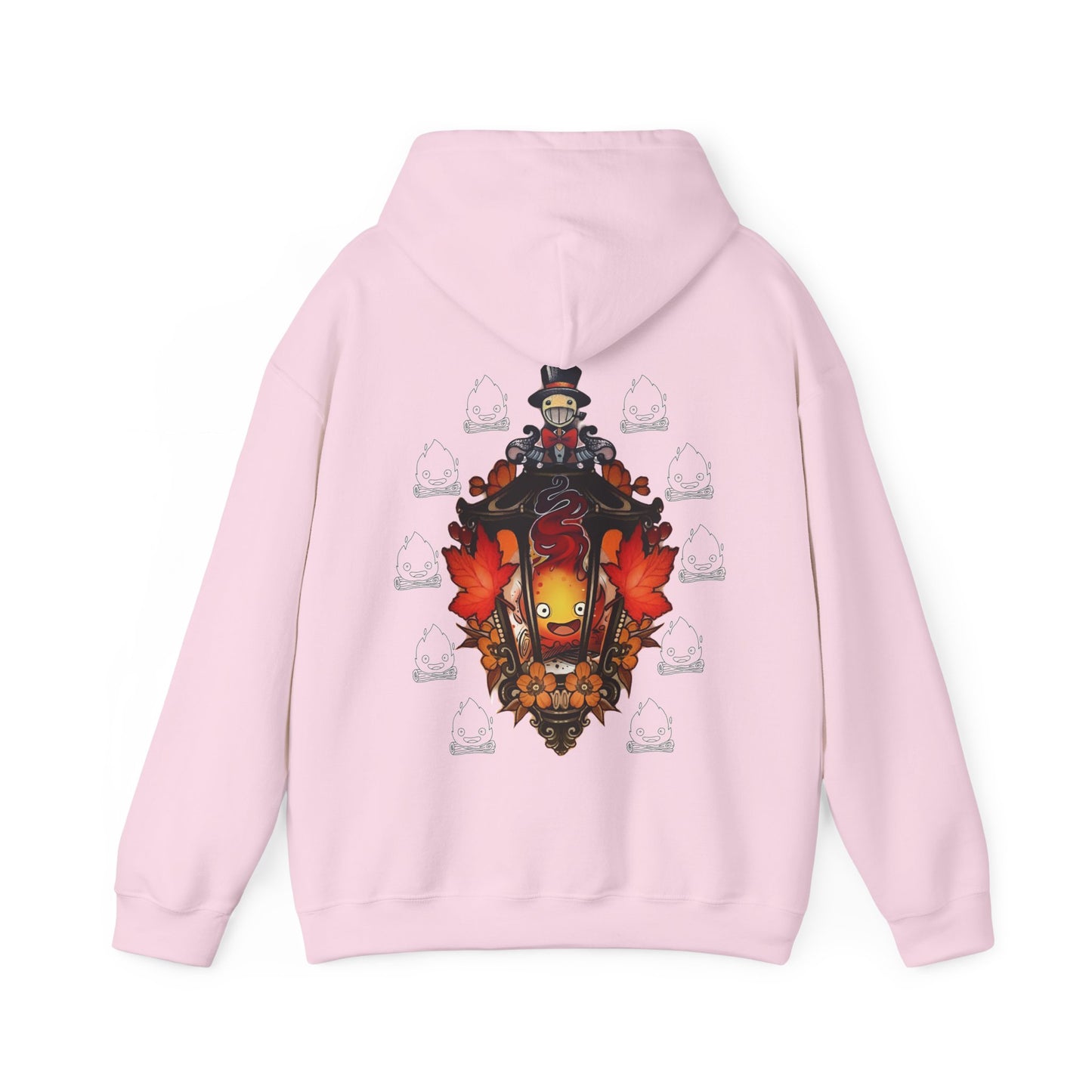 Calcifer Hoodie | Howl’s Moving Castle Back Print | 100% Cotton Studio Ghibli Sweatshirt