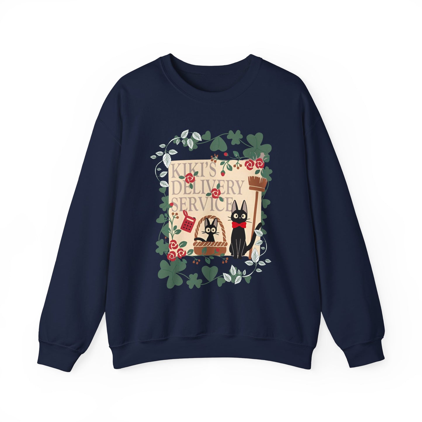 Kiki’s Delivery Service Sweatshirt – 100% Cotton Studio Ghibli Pullover for Anime Fans