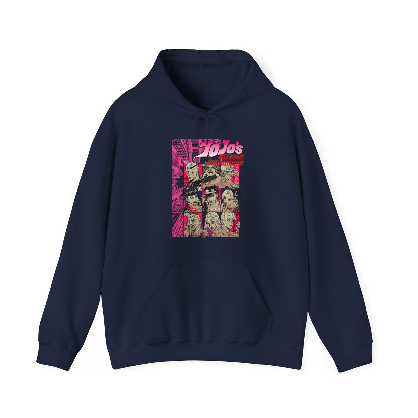 JoJo’s Bizarre Adventure Hoodie – 100% Cotton Anime Hoodie Featuring Iconic Joestar & Stand Designs – Stylish Otaku Sweatshirt