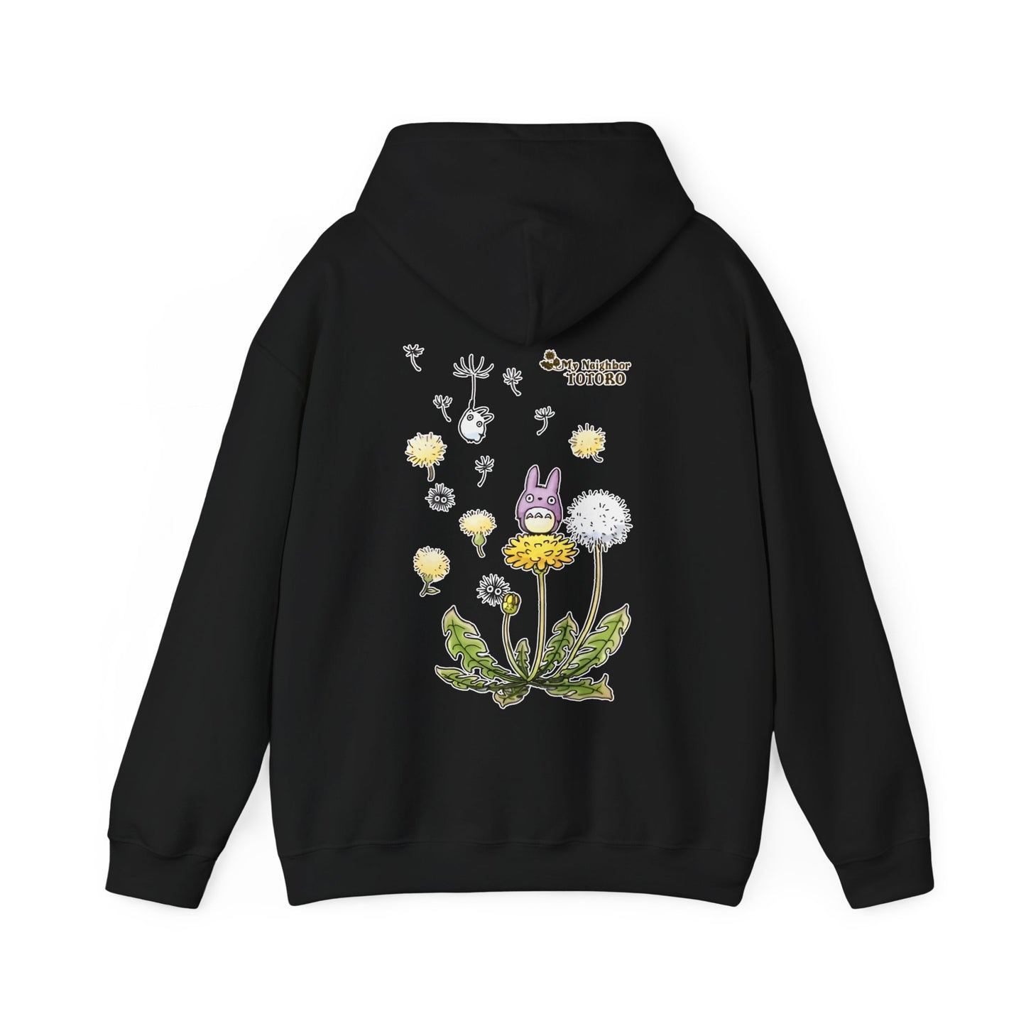 My Neighbor Totoro Woods Hoodie with Back Print – 100% Cotton Studio Ghibli Forest Design