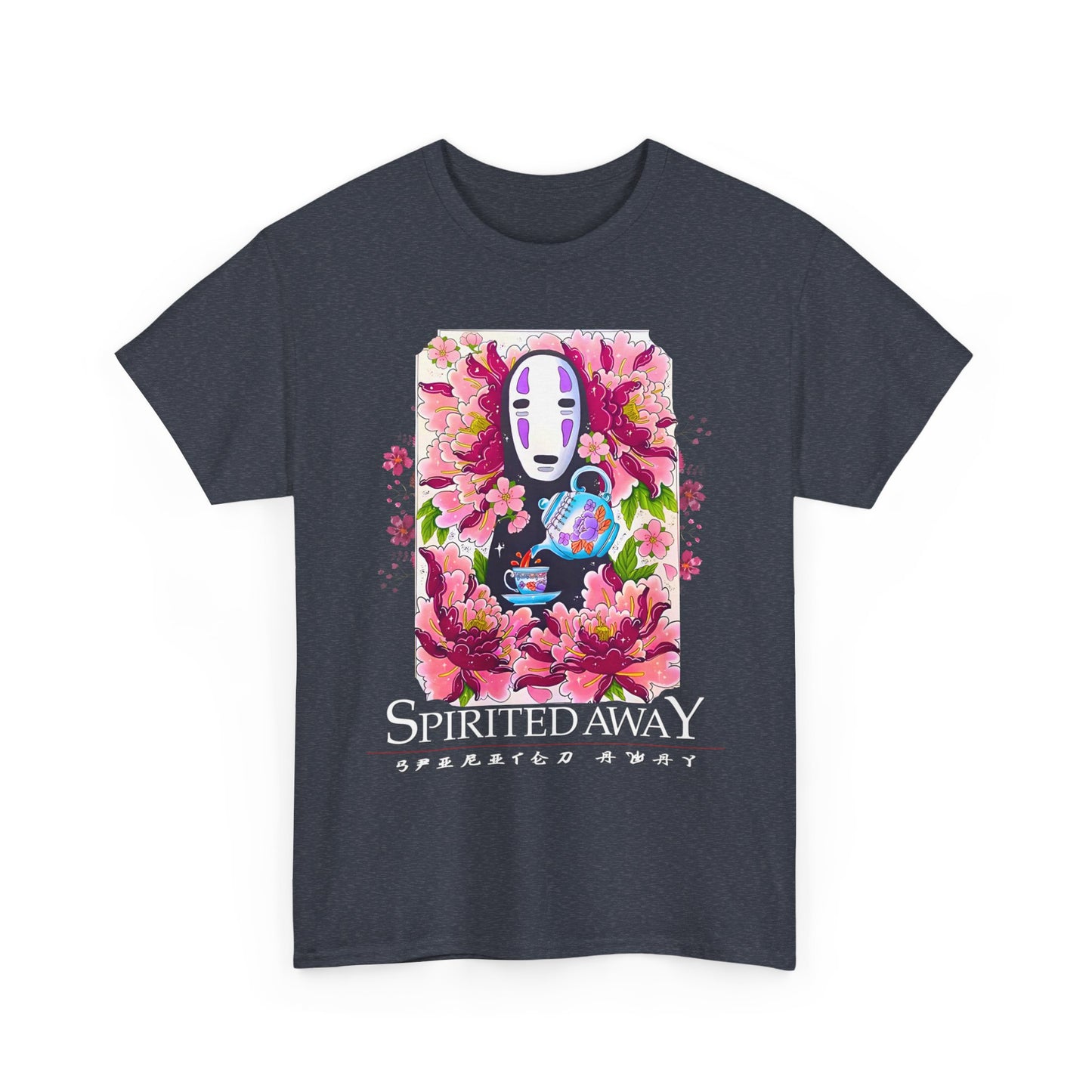 Spirited Away Tea Flowers T-Shirt | 100% Cotton Studio Ghibli Anime Tee