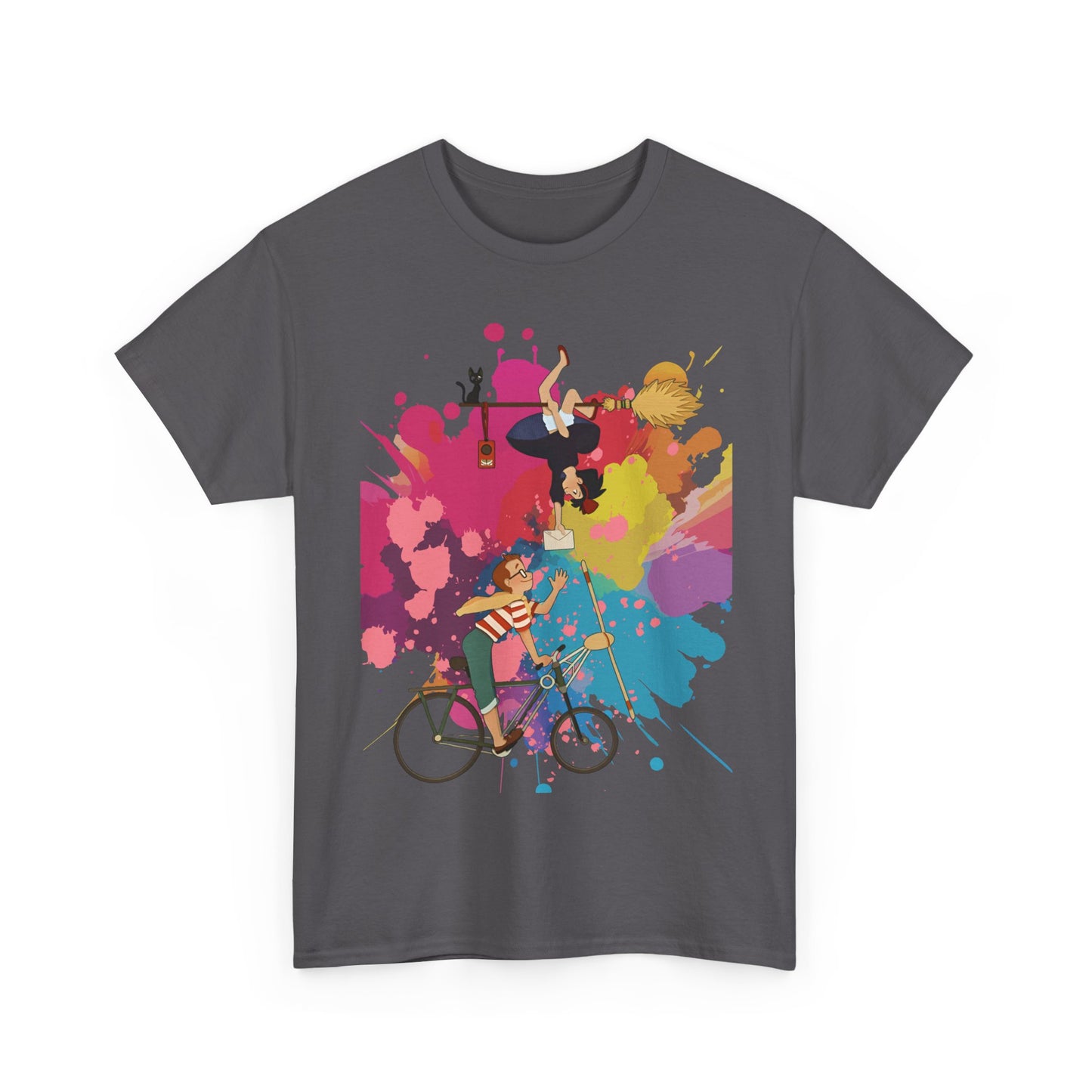 Kiki's Delivery Service Art T-Shirt 100% Cotton Studio Ghibli Tee