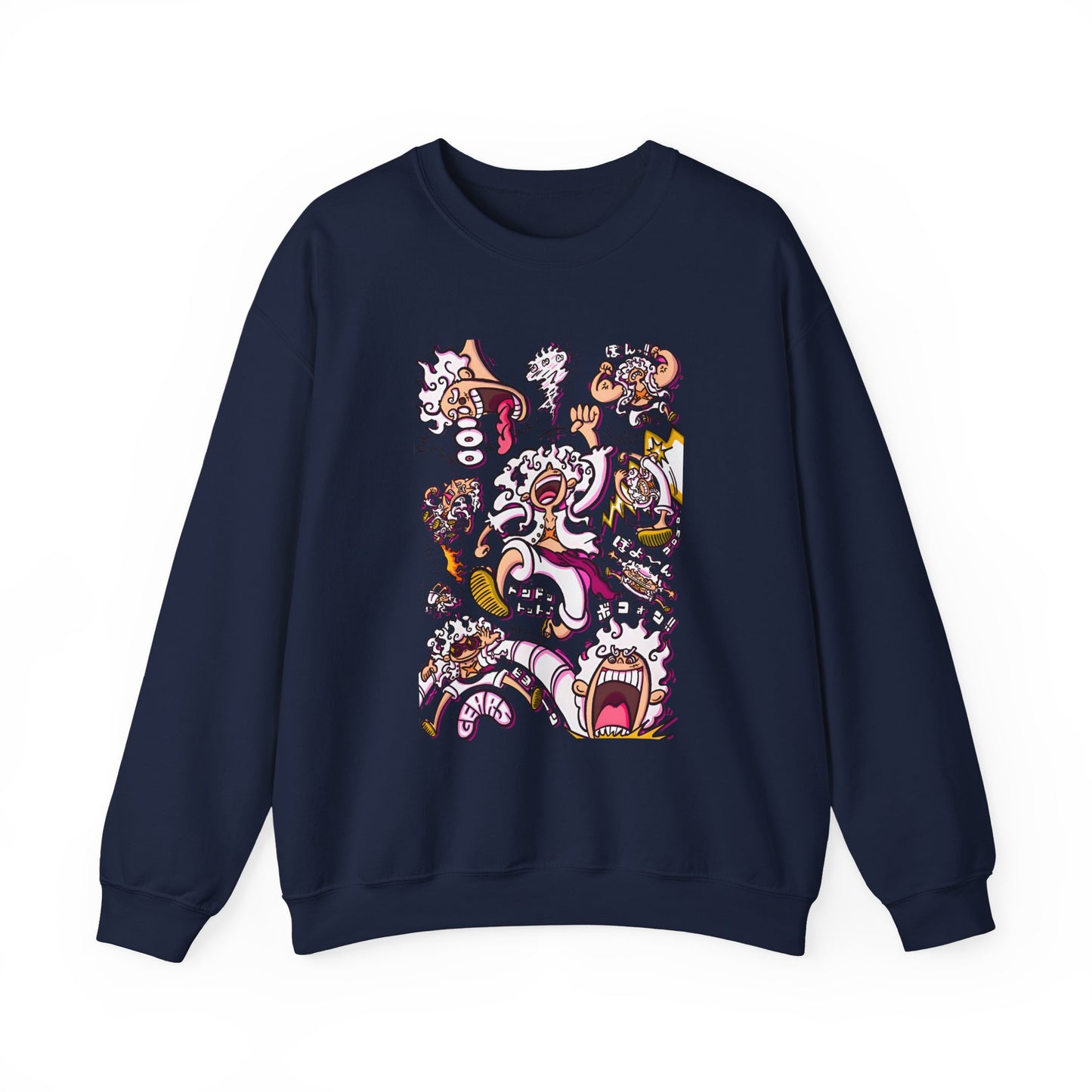 Funny Luffy One Piece Sweatshirt – 100% Cotton Anime Pullover for Straw Hat Fans