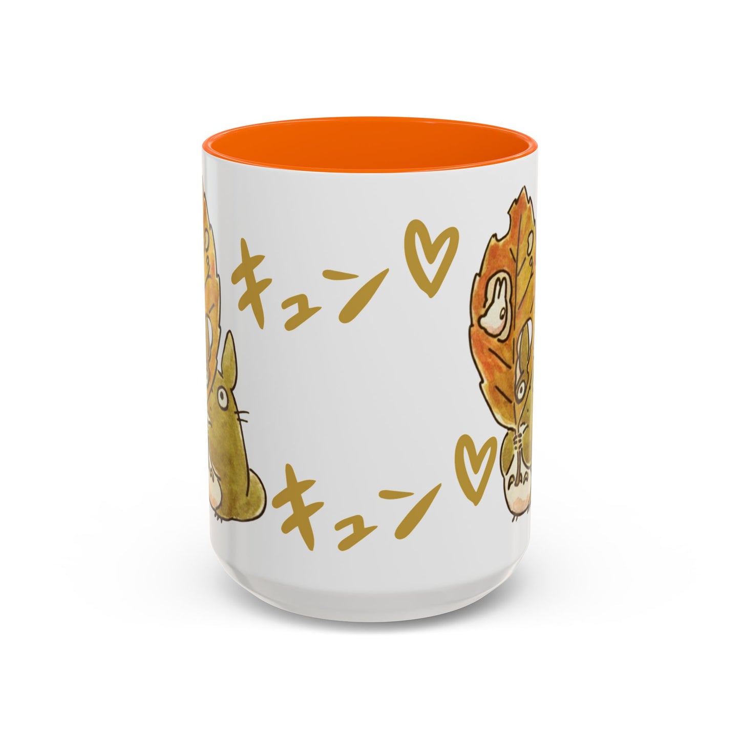 Cute Totoro Accent Mug – Studio Ghibli Color Handle Cup 11oz & 15oz – Kawaii Anime Coffee Mug Gift