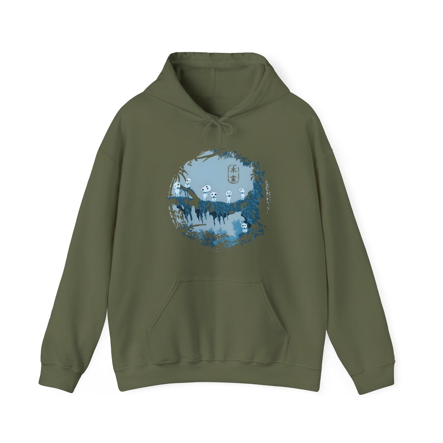 Kodama Tree Forest Hoodie – 100% Cotton Studio Ghibli Hoodie Inspired by Princess Mononoke