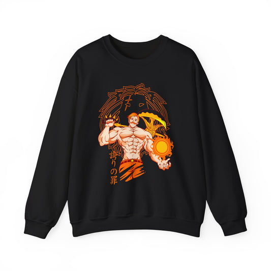 Escanor Seven Deadly Sins Sweatshirt – 100% Cotton Anime Pullover for Lion’s Sin of Pride Fans
