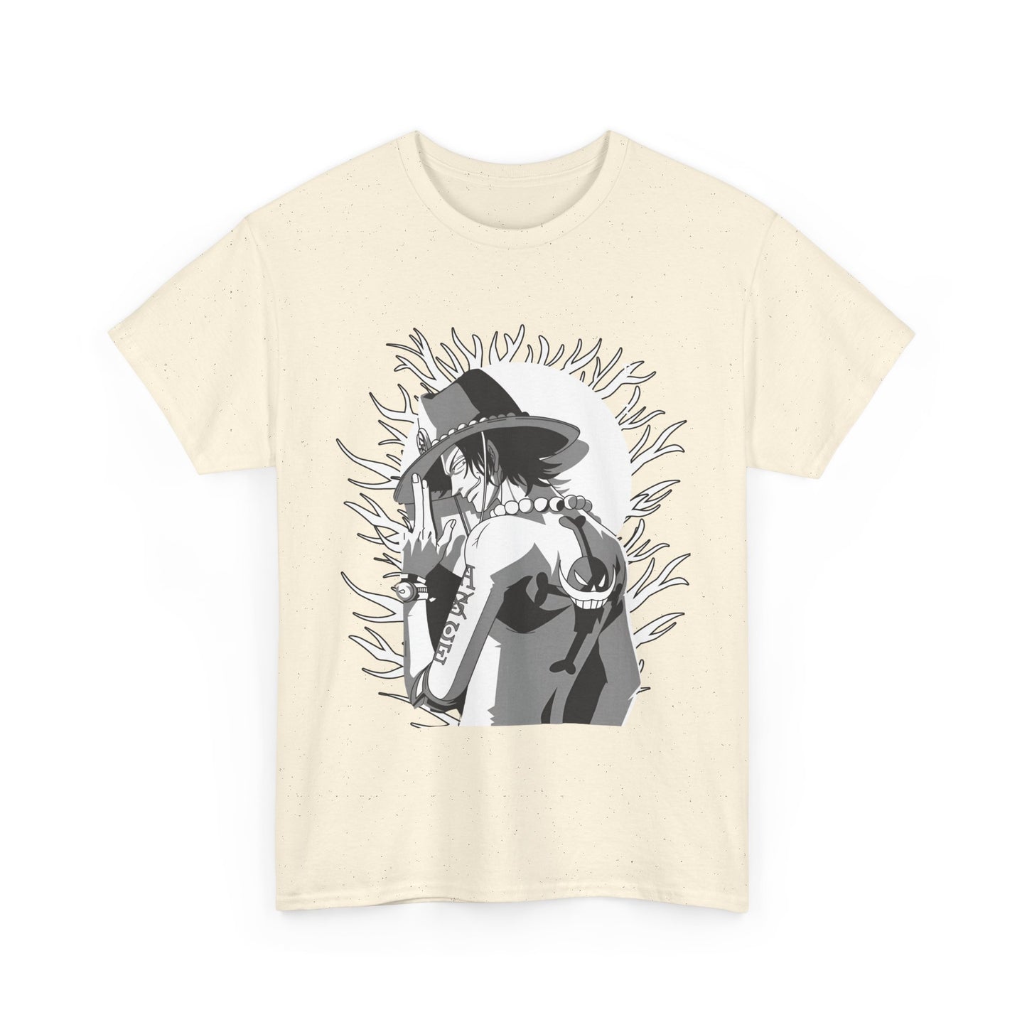 Portgas D. Ace One Piece T-Shirt – 100% Cotton Anime Tee for Fire Fist Fans