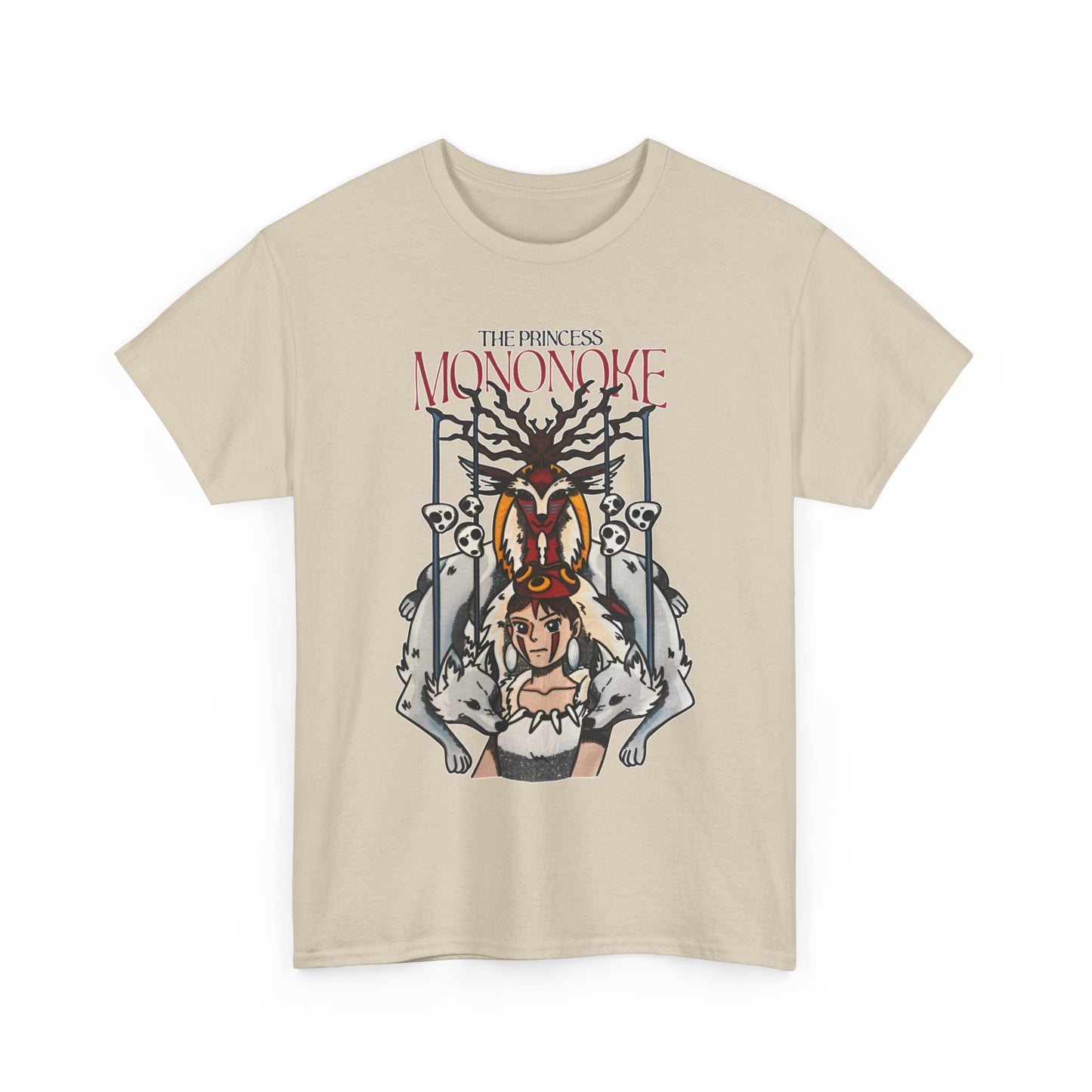 Princess Mononoke Ghibli T-Shirt 100% Cotton | Studio Ghibli Anime Art Tee
