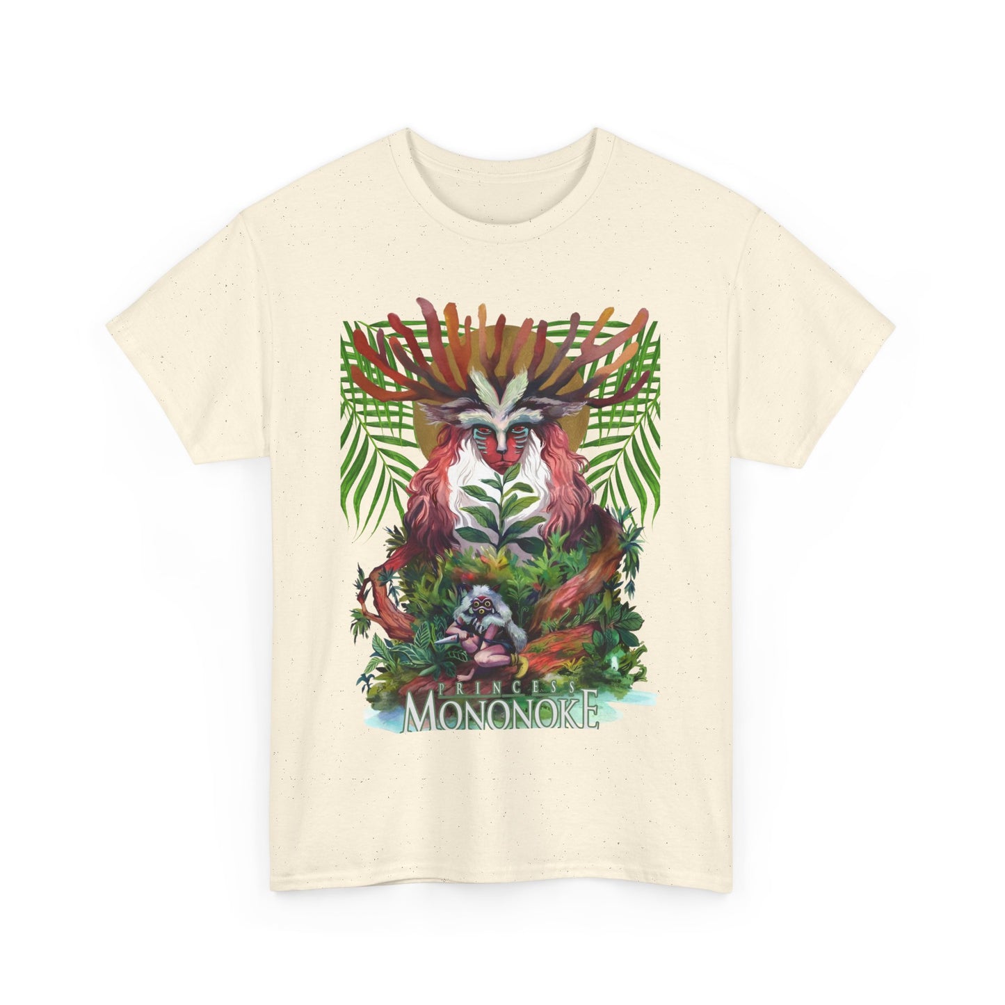 Forest Spirit T-Shirt 100% Cotton Princess Mononoke Studio Ghibli Tee